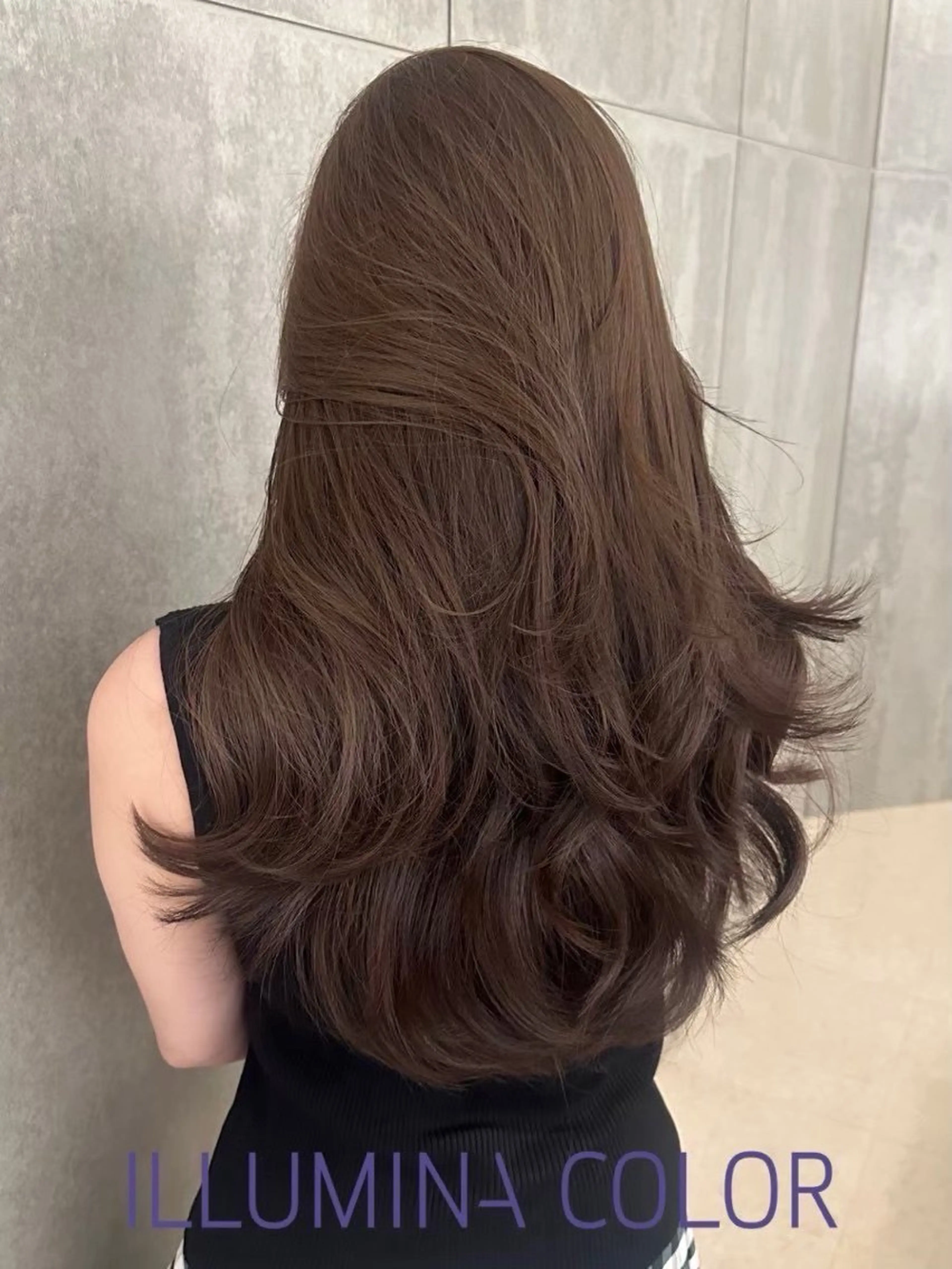 ロング カラー ブラウンカラー ショコラブラウン ヘアカラー トリートメント Glimpseあやね 🎀大濠/髪質改善のヘアスタイル