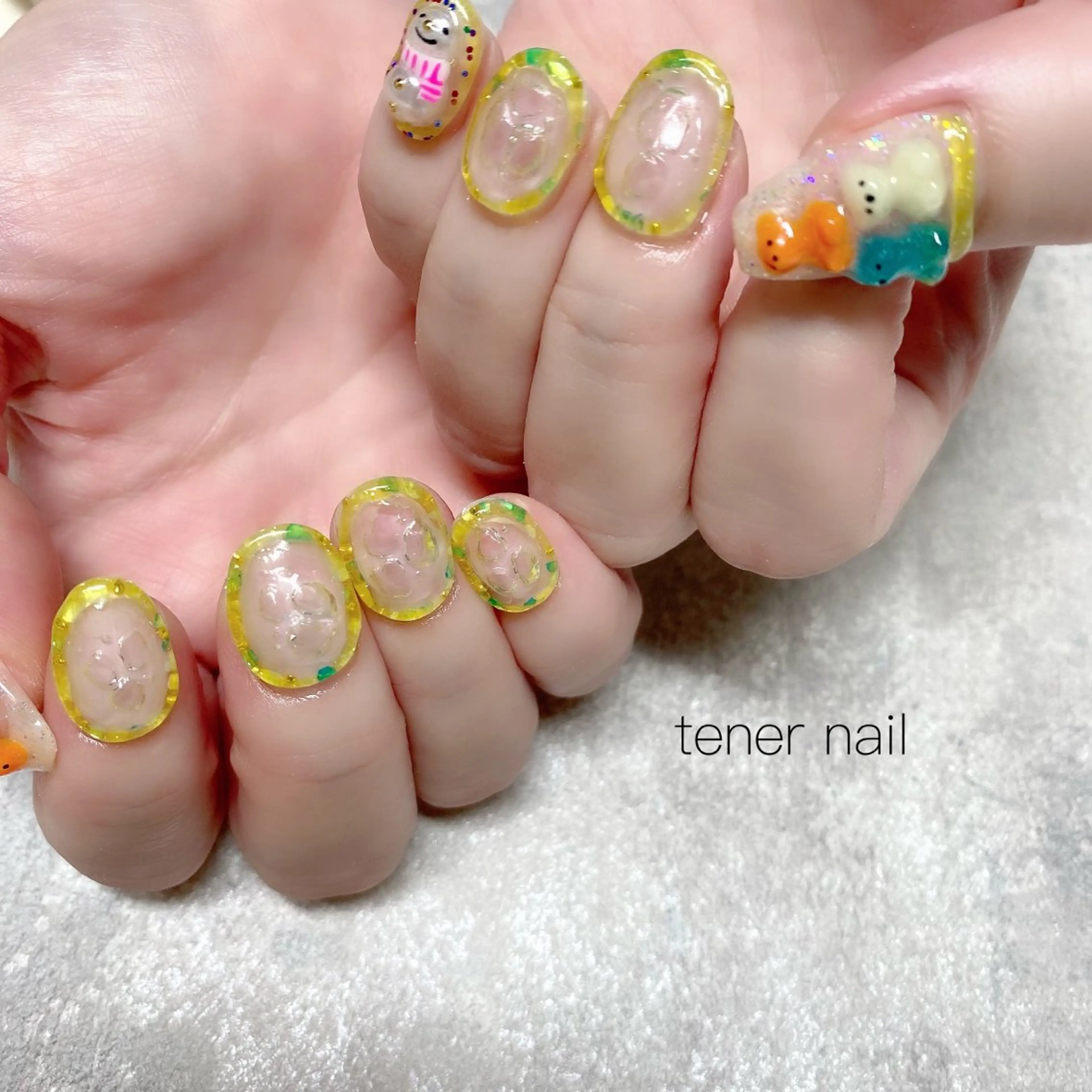 ネイル ぷっくりネイル ハンドネイル テネルネイル tener nailのネイルデザイン