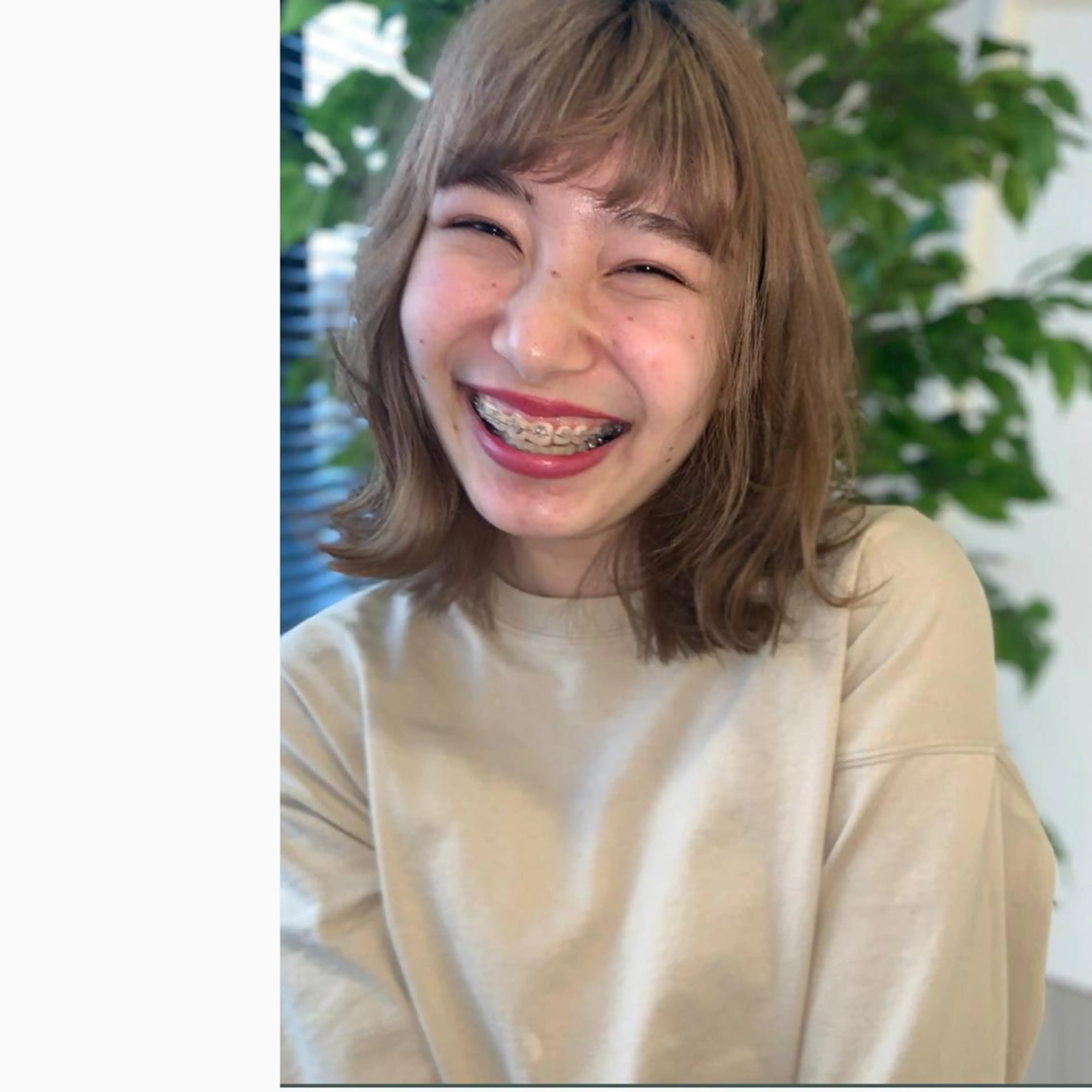 ミディアム カラー パーマ ヘアアレンジ 🐶 アヤカのヘアスタイル