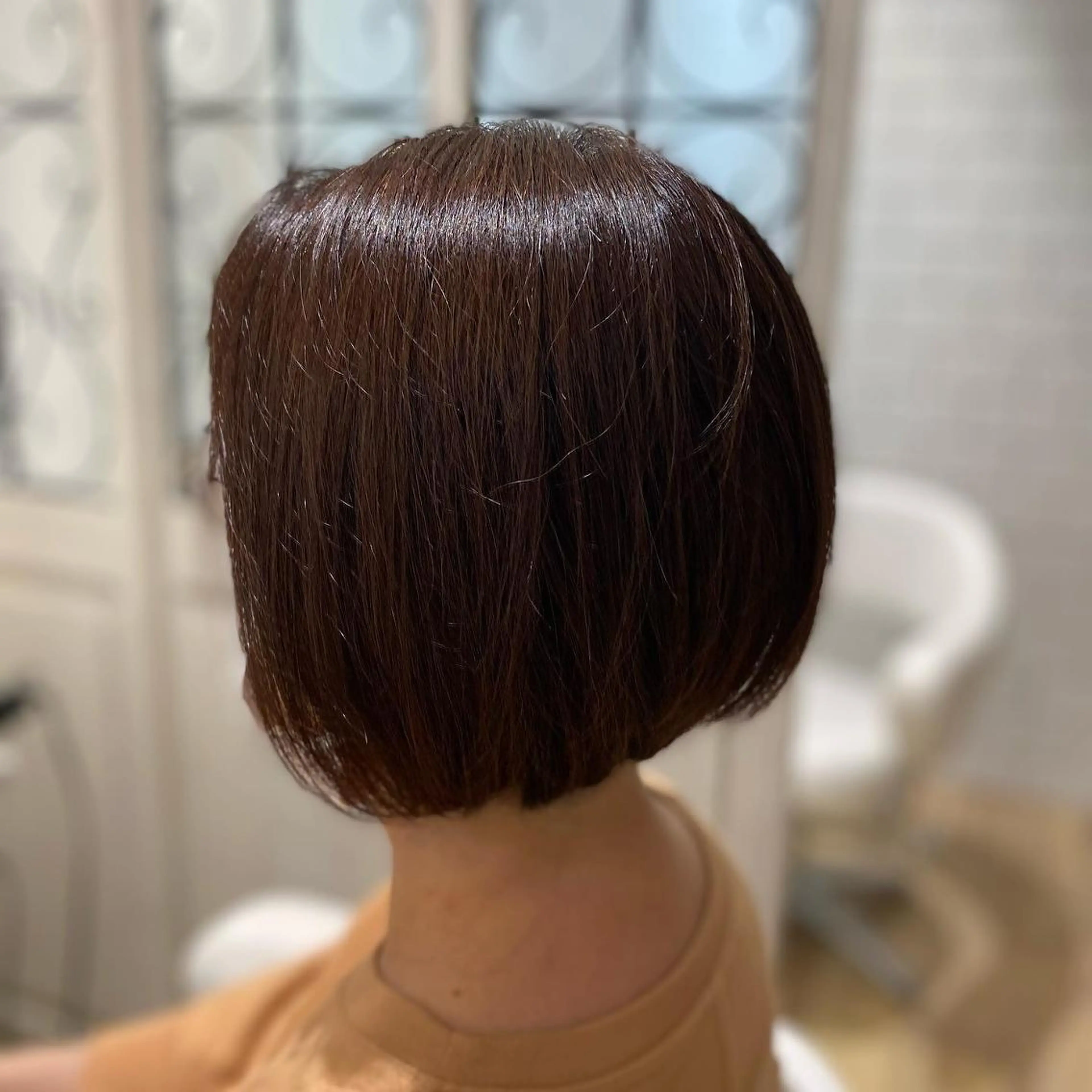 ショート カラー パーマ ヘアアレンジ メンズ キッズ ネイル マツエク・マツパ ✂︎ショート、ボブ、 レイヤー🩵YUMIのヘアスタイル