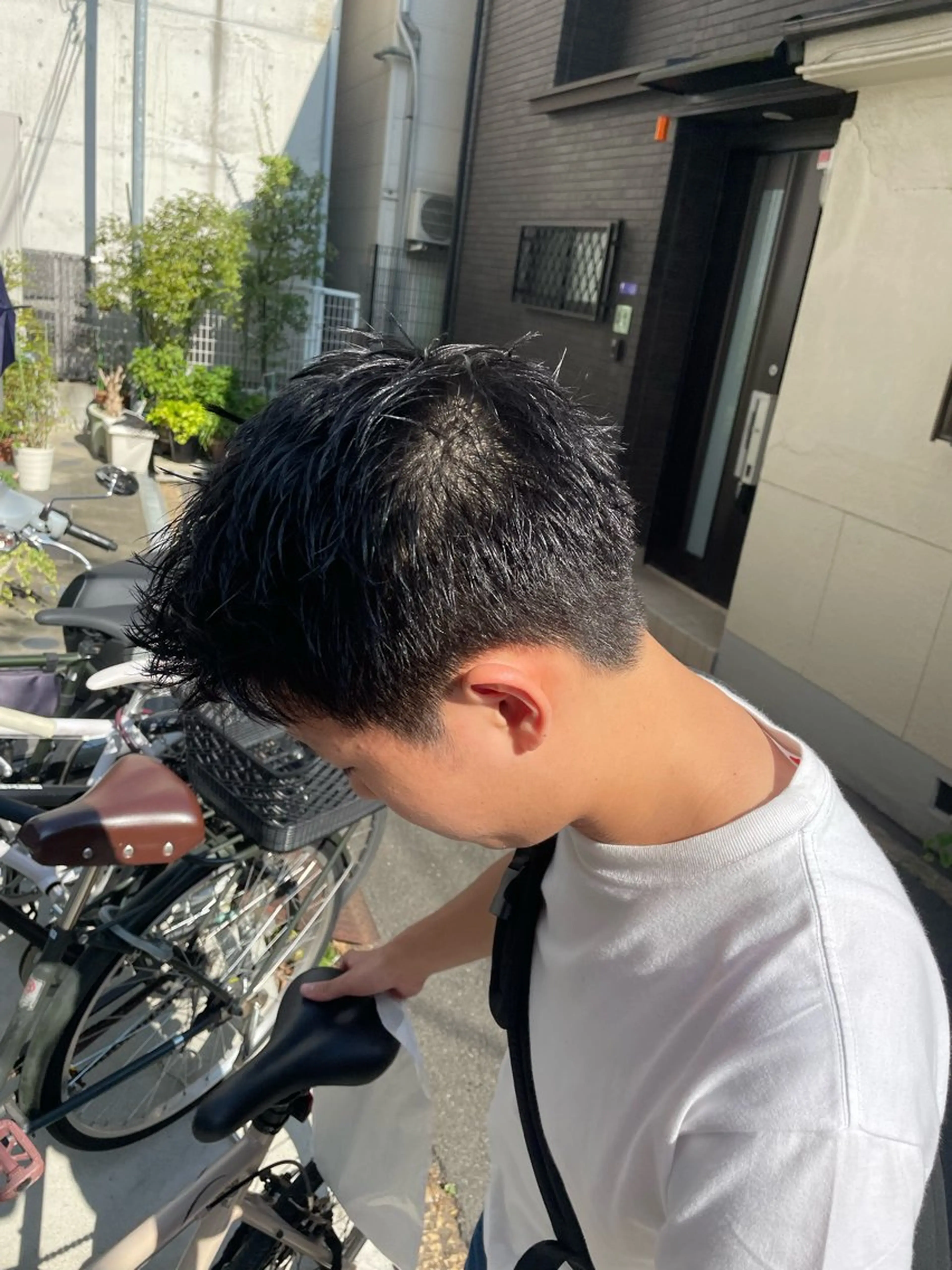 メンズ 慎太朗/パーマ/ボブ /センターパートのヘアスタイル