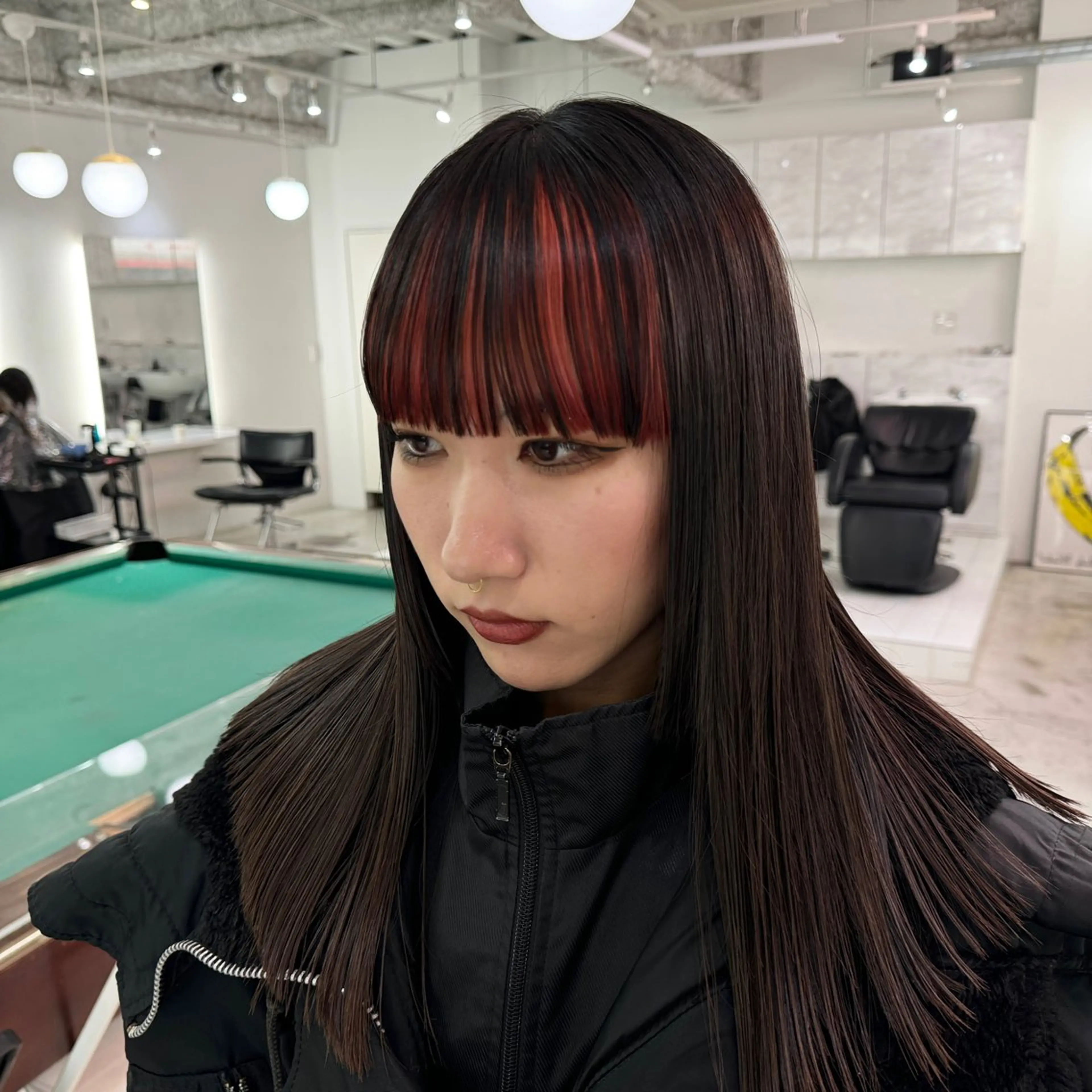 🧡🫧前髪フェイスフレーミング🧡🫧ブリーチ＋ワンカラー(2stepトリートメント)の写真