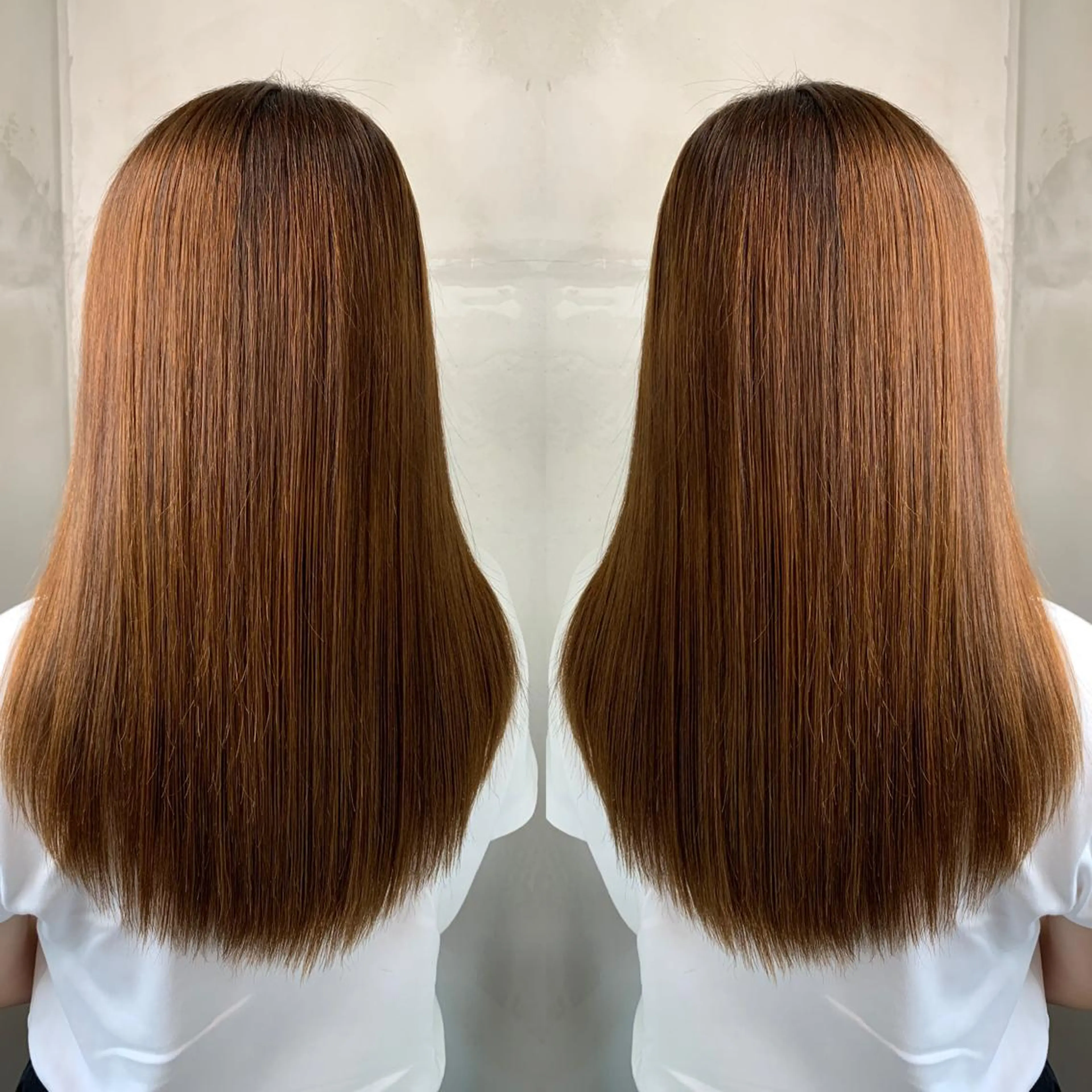 ロング アッシュ ハイライト 髪質改善 レイヤーカット 縮毛矯正 縮毛矯正 レイヤーカット/ 艶カラー/RYOMAのヘアスタイル