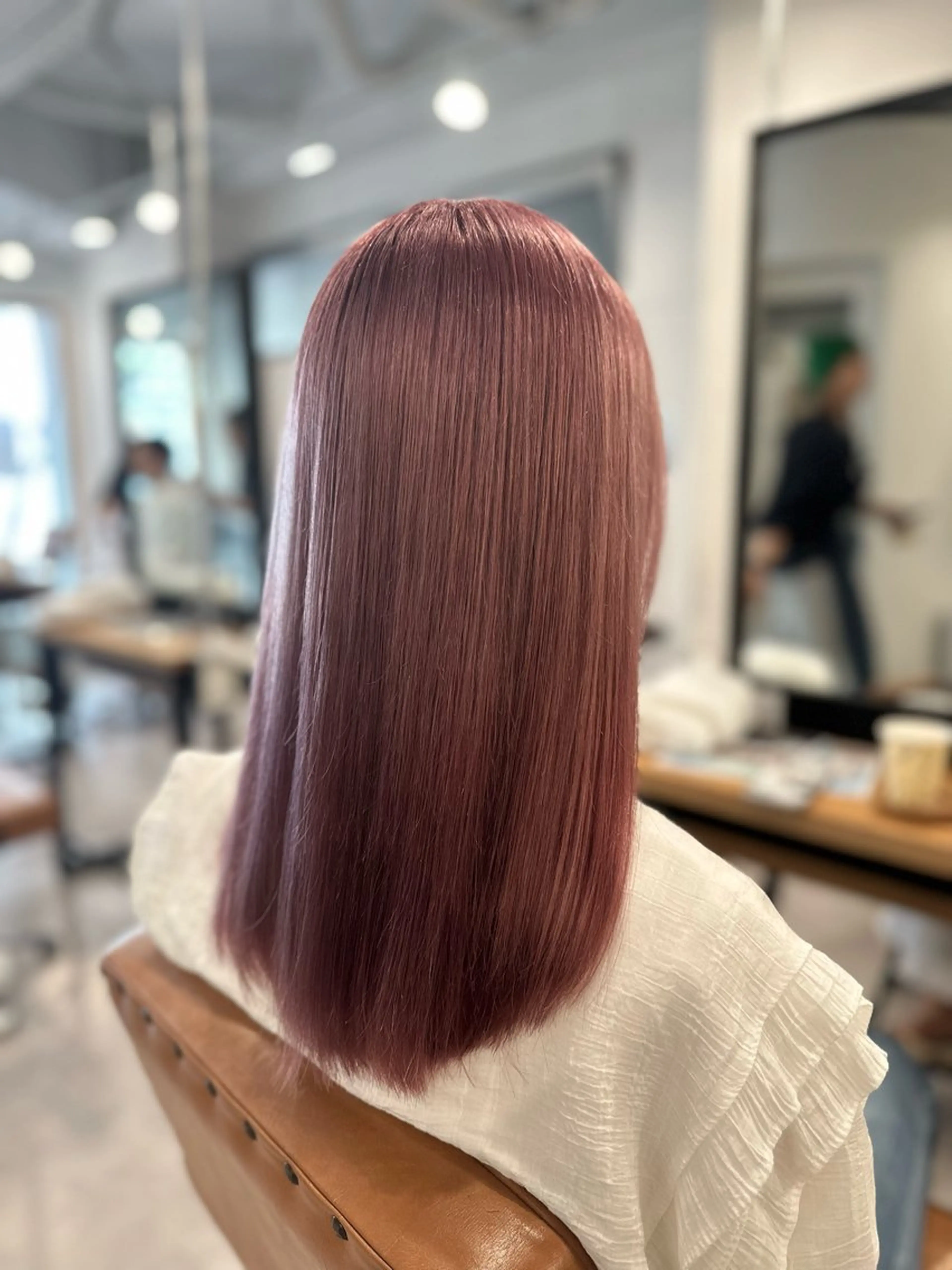 ロング カラー ピンクカラー ヘアカラー トリートメント 特殊カラー特化 ✂️SHIAN フジのヘアスタイル