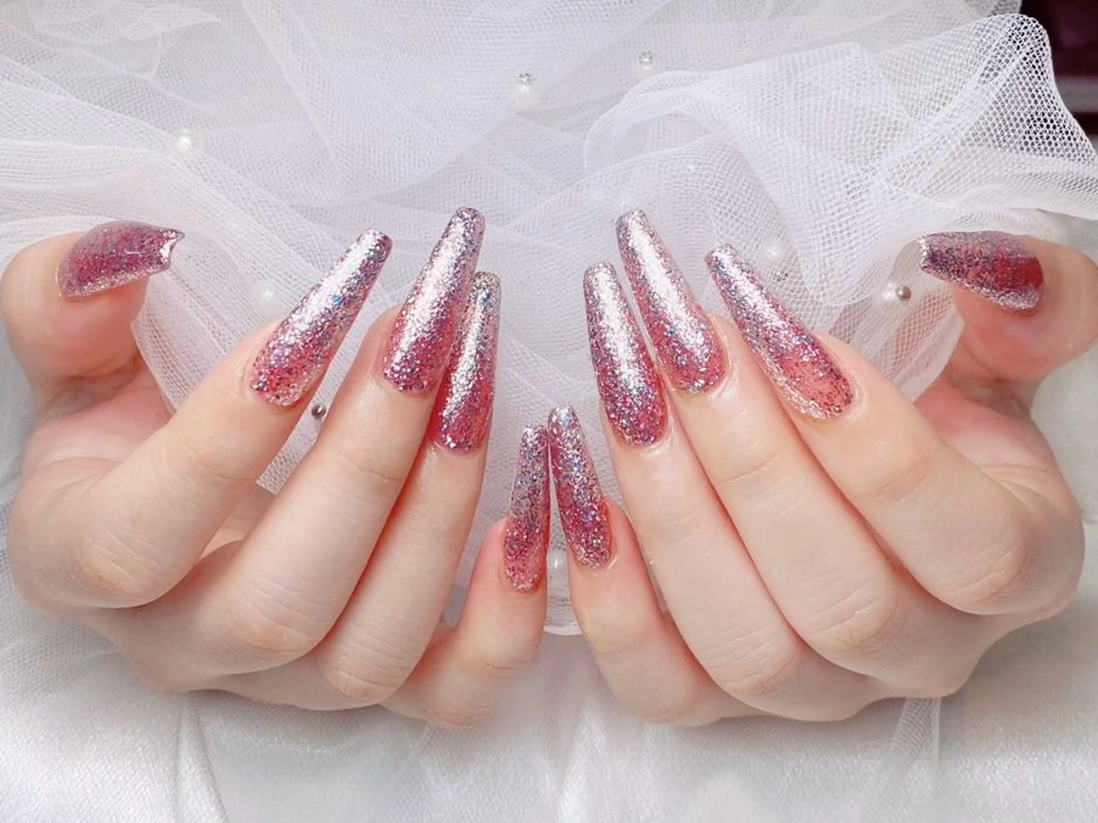 ネイル フレンチネイル ジェルネイル ハート 韓国ネイル マグネットネイル ハンドネイル ネイルサロン lotusのネイルデザイン