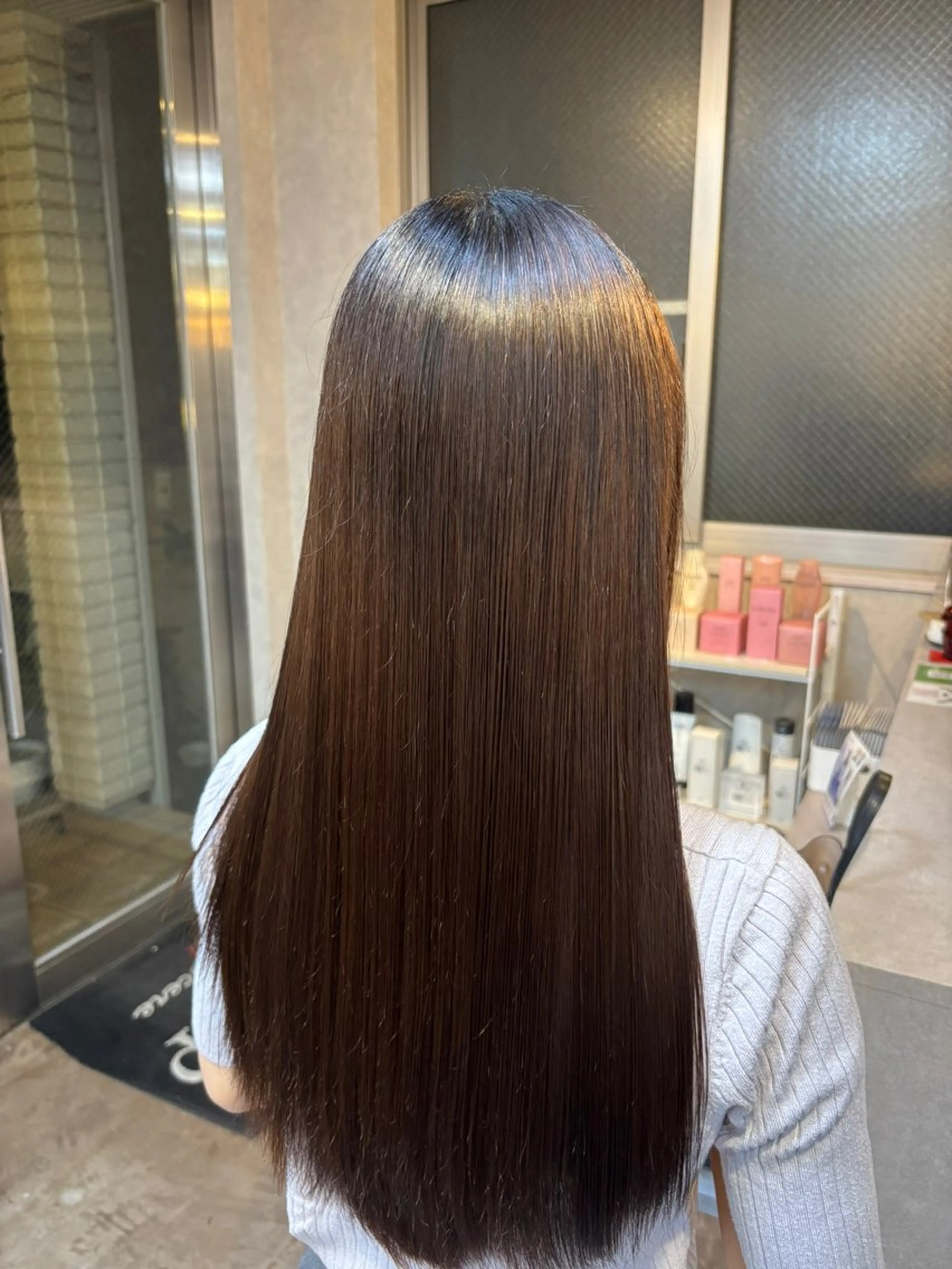 セミロング 縮毛矯正 トリートメント 表参道/透明感カラー /髪質改善/駿太のヘアスタイル