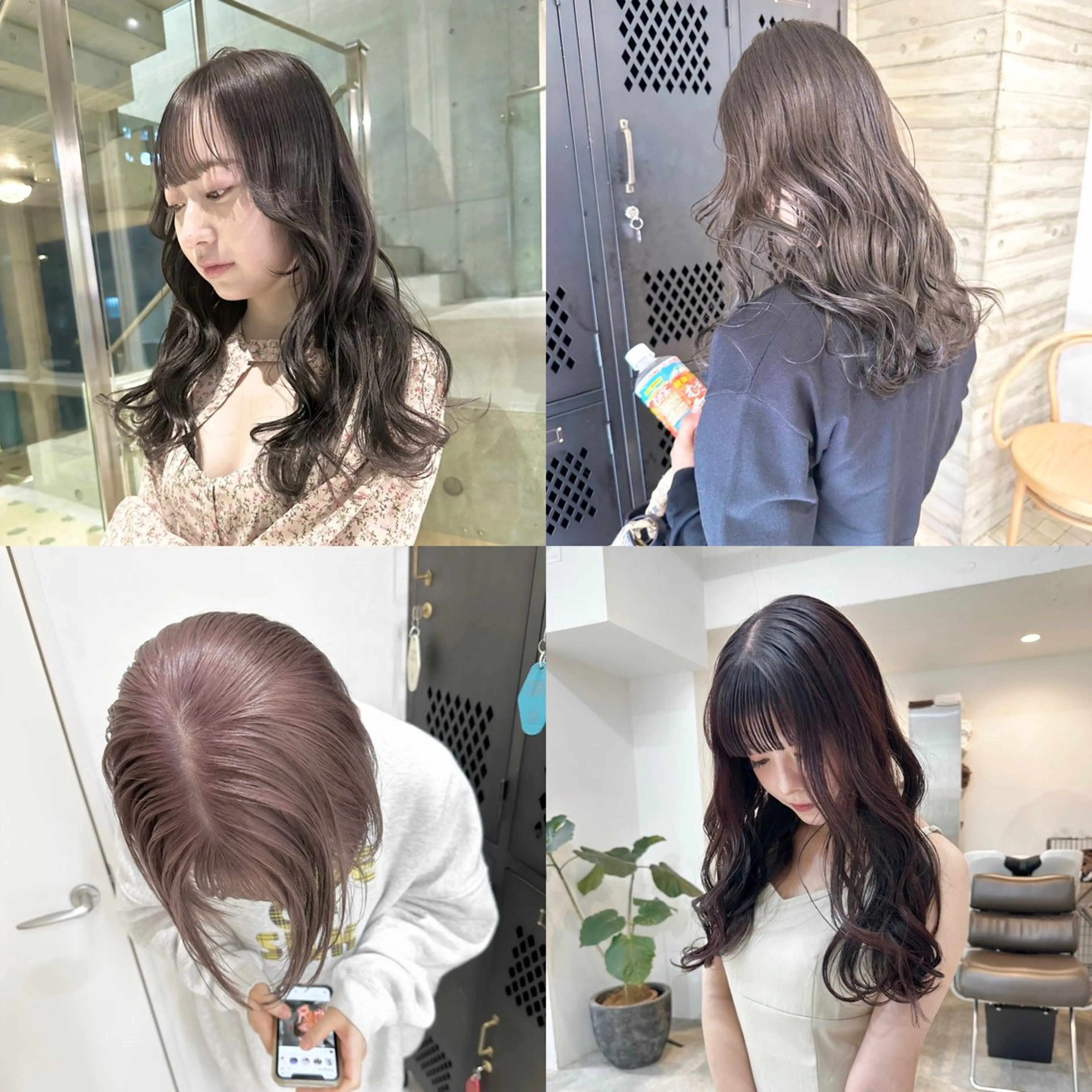 ミディアム カラー ヘアカラー トリートメント ヘッドスパ ヘアセット kai .のヘアスタイル