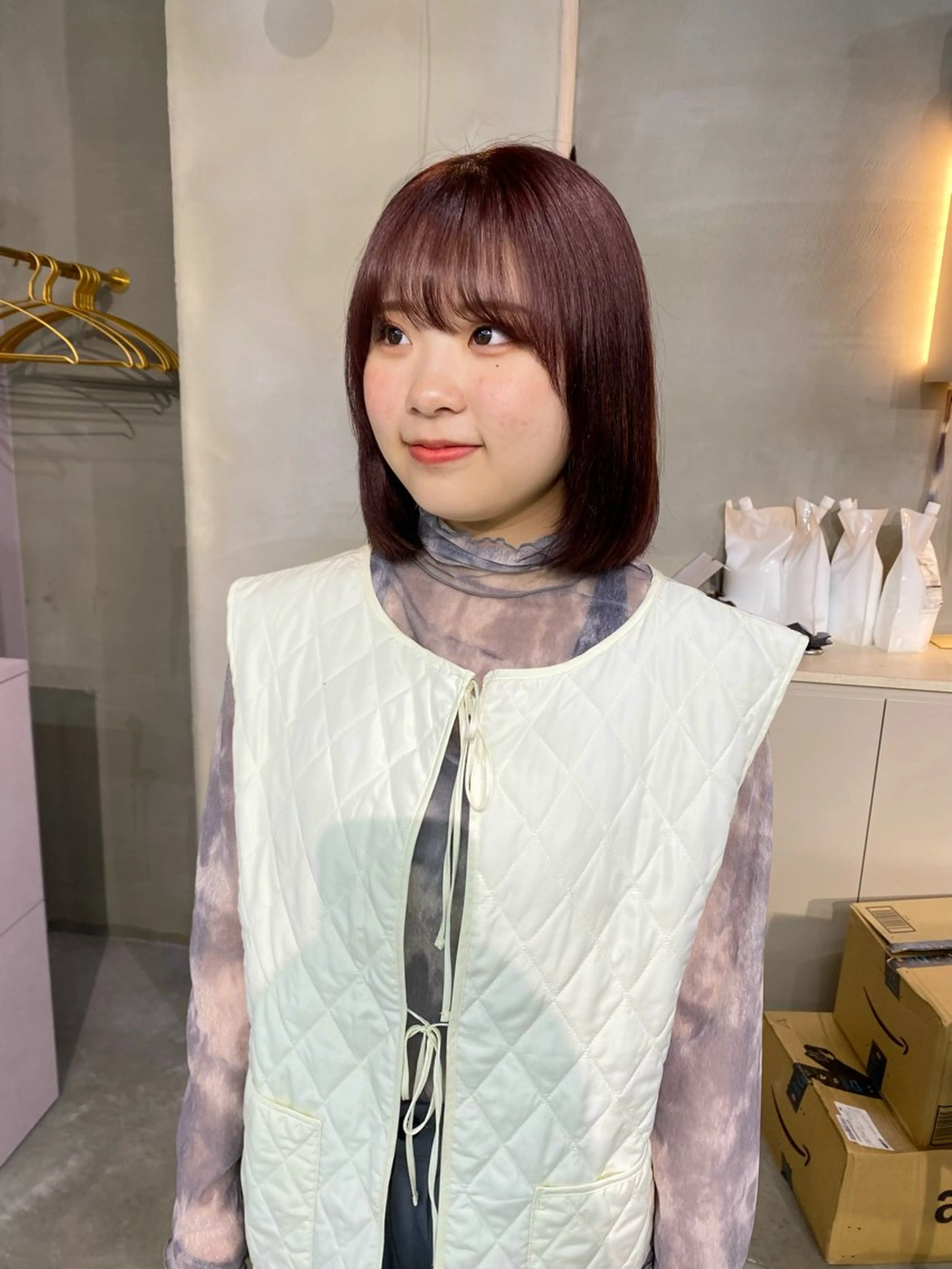 ショート カラー ヘアカラー トリートメント 前橋 姫奈のヘアスタイル