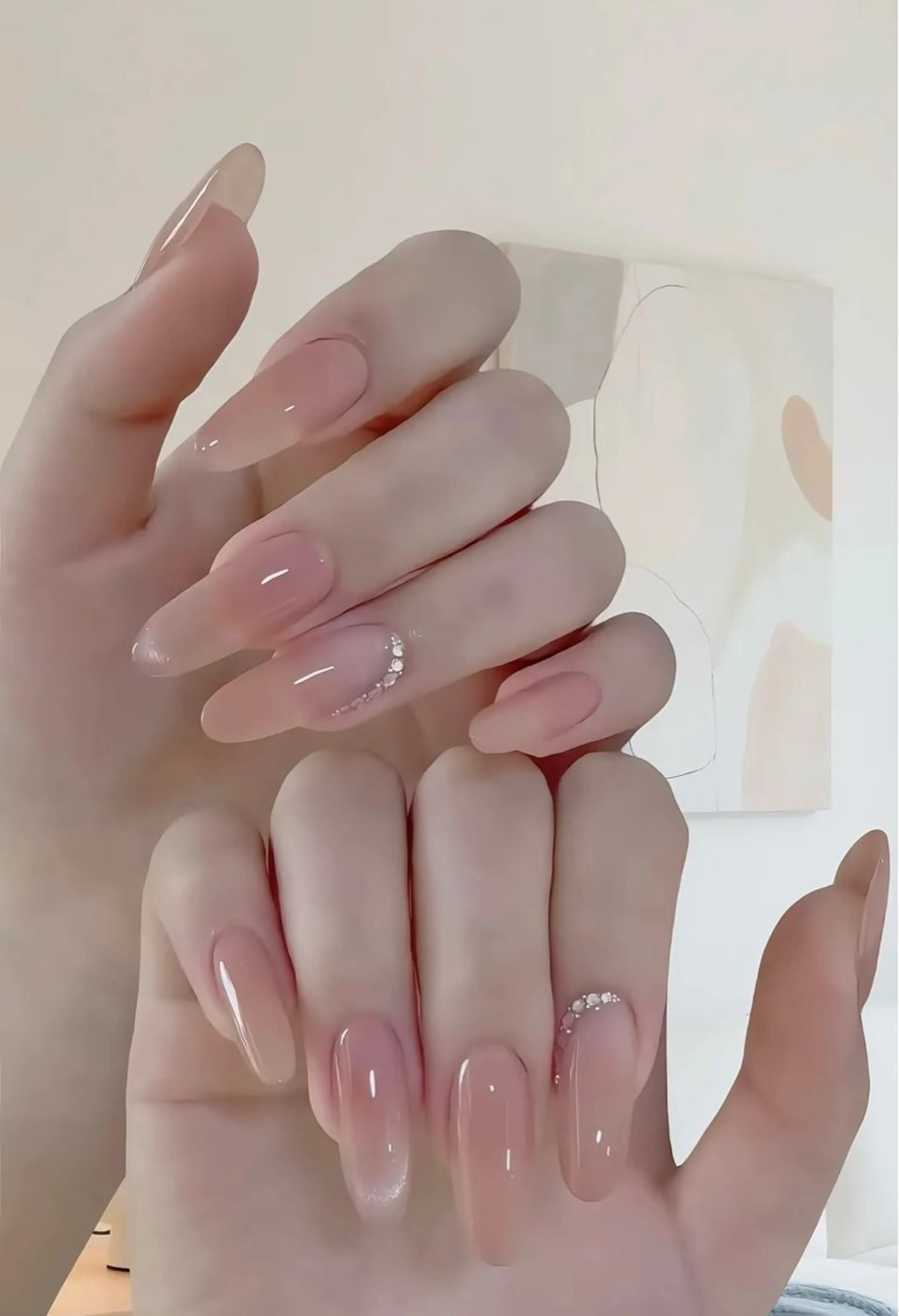 【口コミ限定クーポン】チップ長さだしシンプルアートの写真