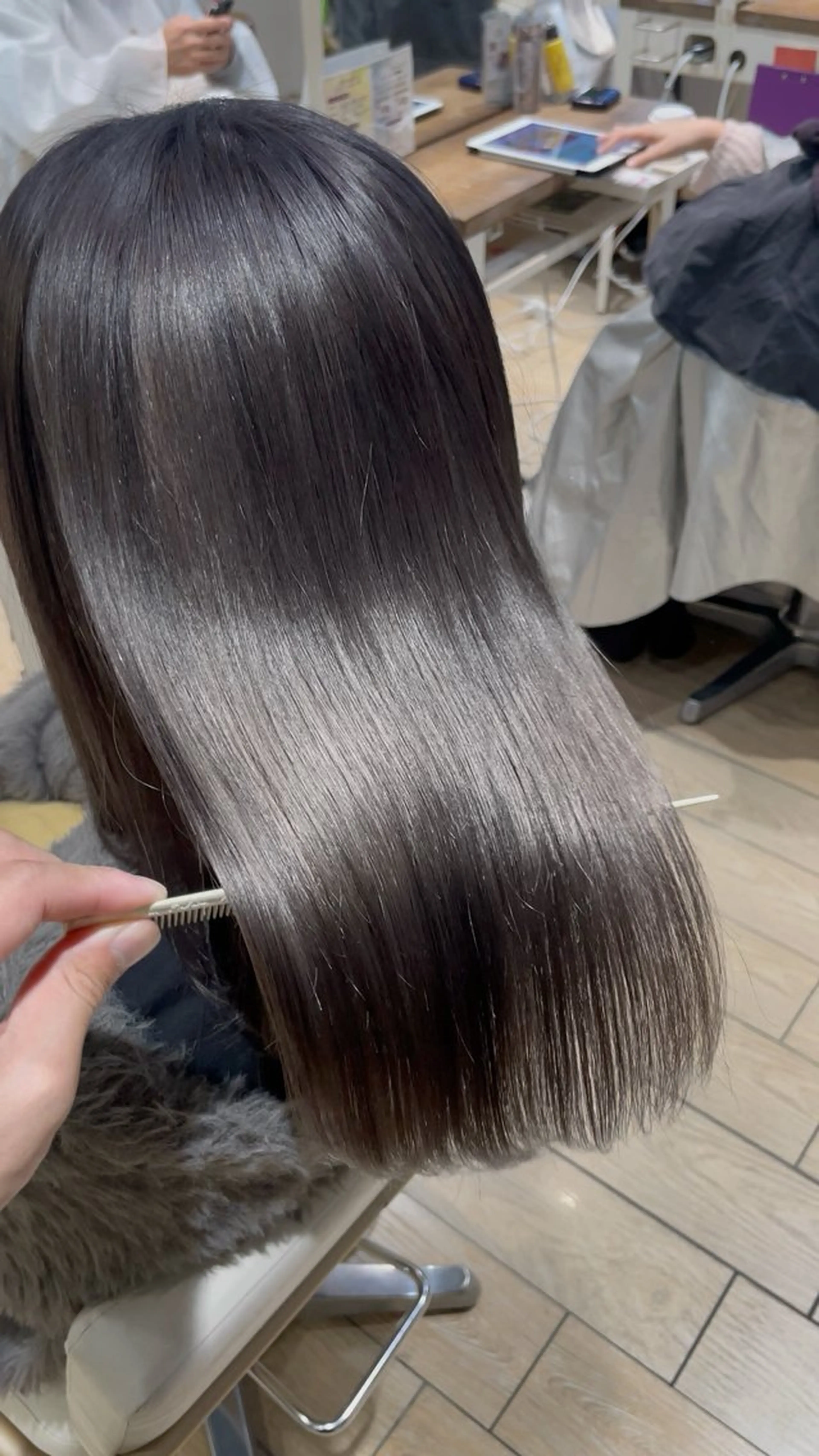 似合わせカット+イルミナカラー+縮毛矯正の写真