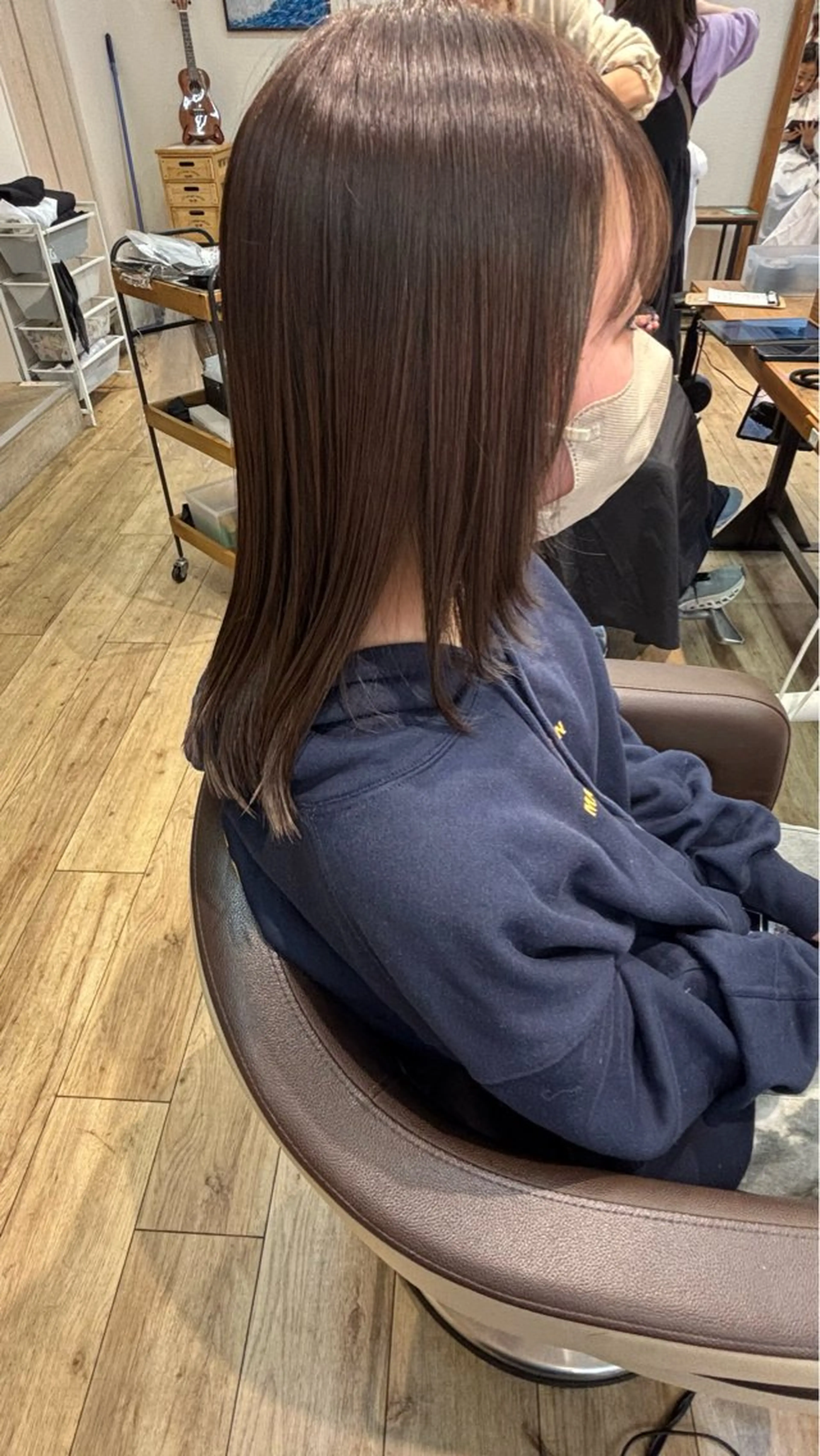 ミディアム カット ヘアカラー ゆうこ🍀髪質改善/ ストレート/艶カラーのヘアスタイル