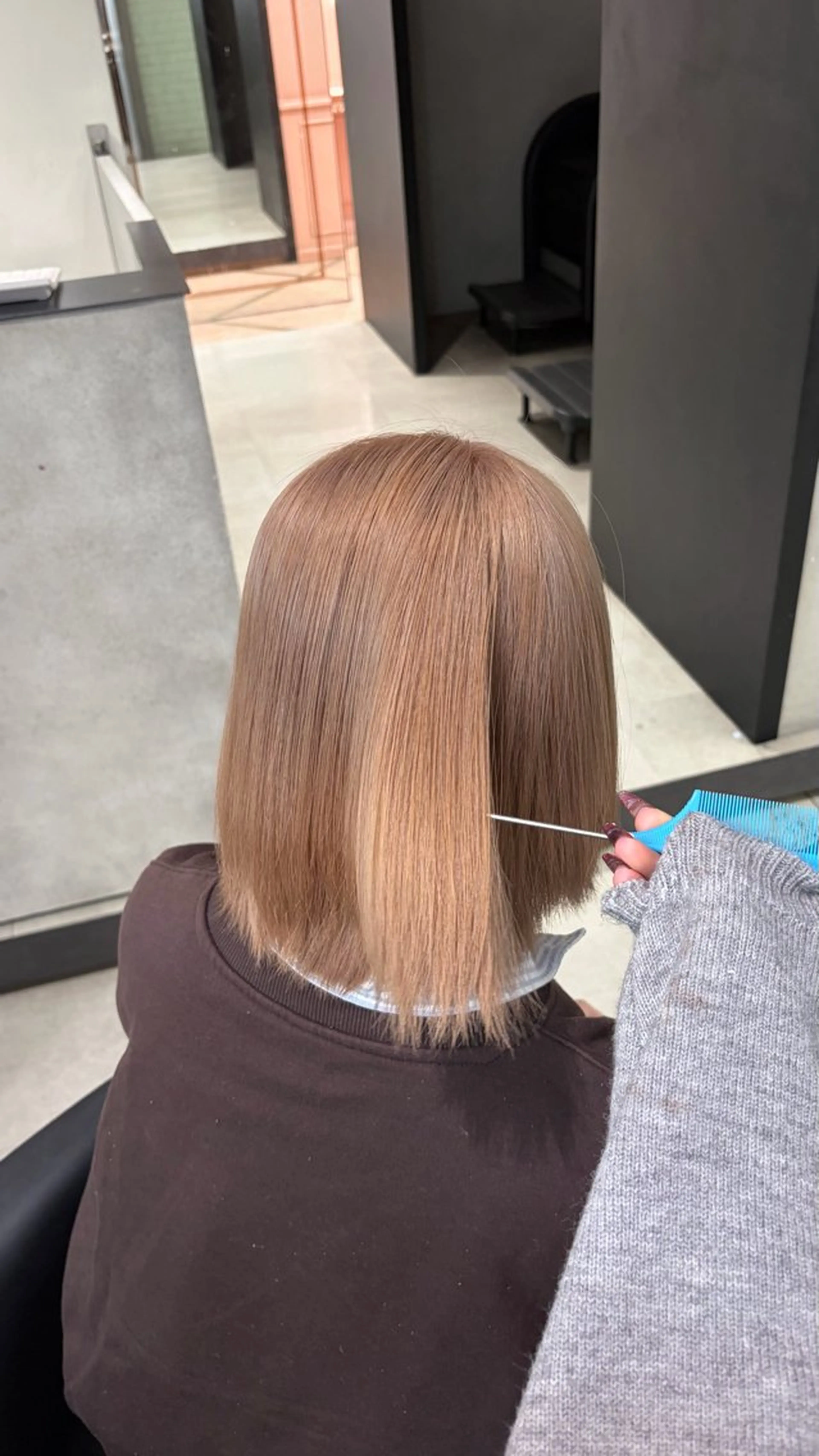 カラー ヘアカラー offwhite Nano🪩🧡のヘアスタイル