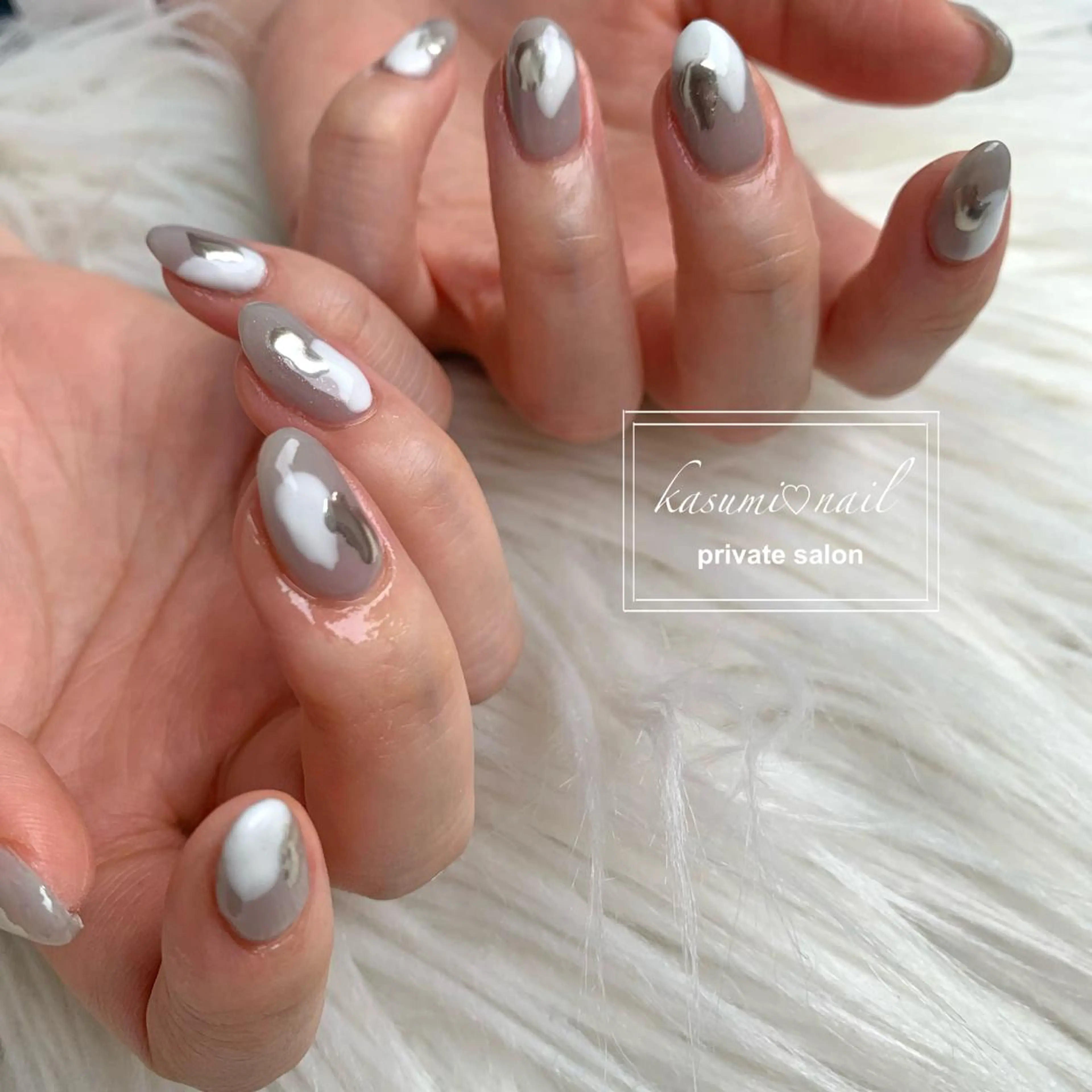 ネイル アートネイル フットネイル フレンチネイル ロングネイル マグネットネイル KASUMI♡ Nailのネイルデザイン