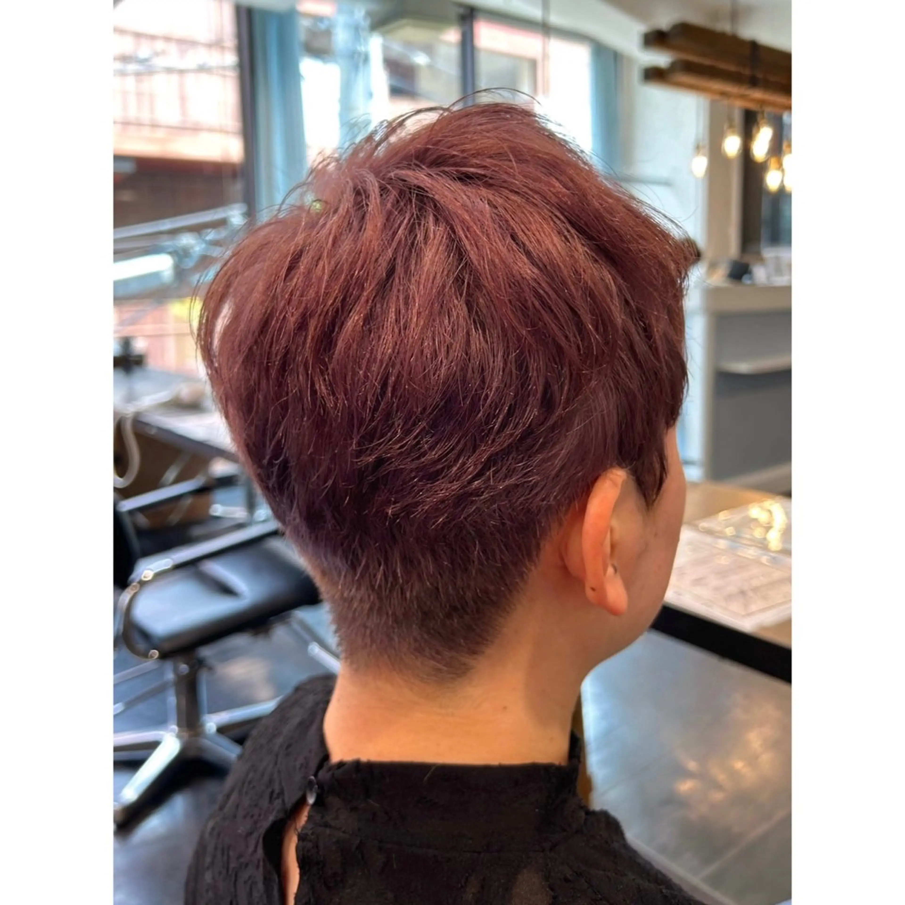 ショート カラー ベリーショート ブリーチ ダブルカラー ピンクカラー ショートヘア カット ヘアカラー ◎かしま◎暖色ｶﾗｰ /ﾒﾝｽﾞﾊﾟｰﾏのヘアスタイル