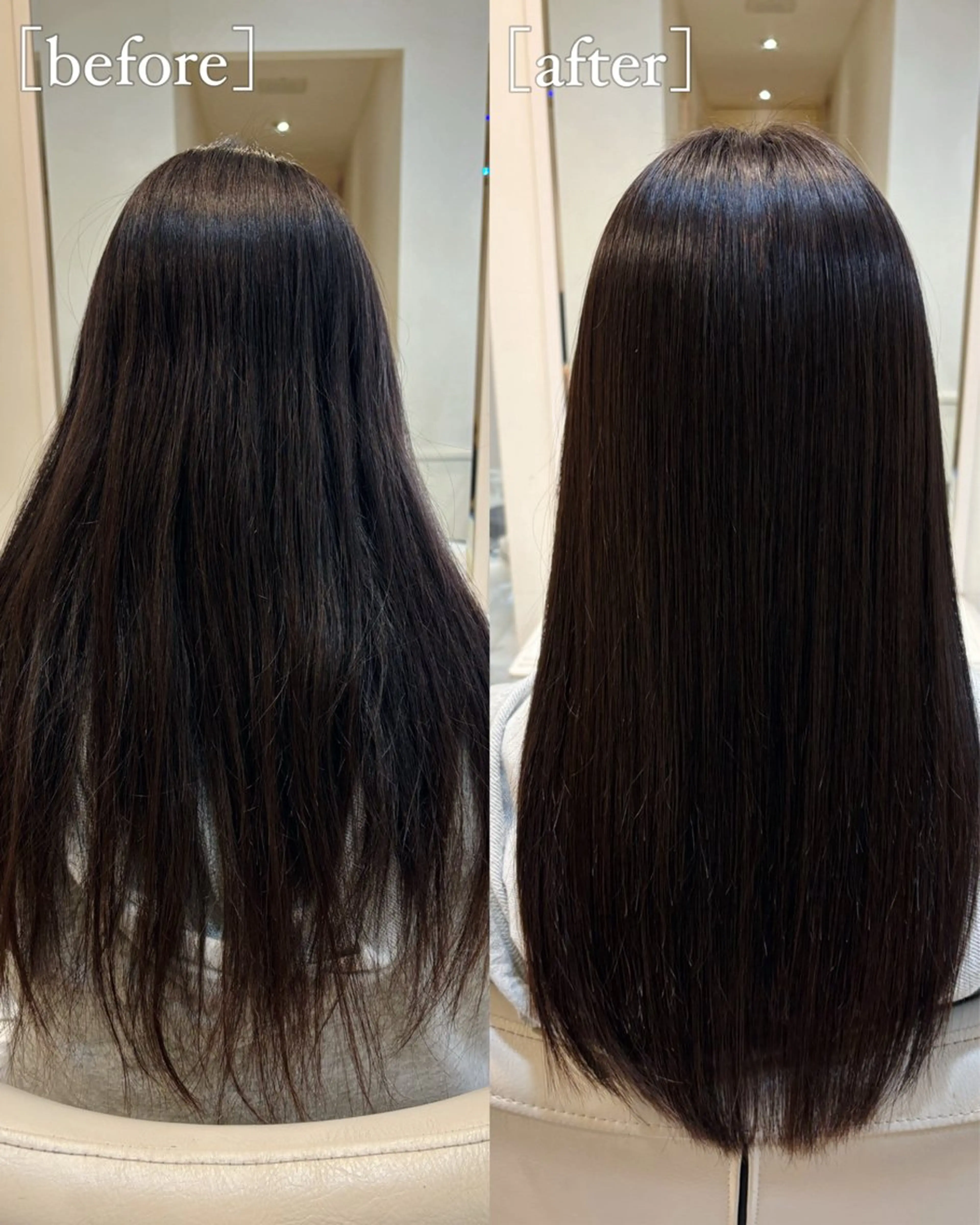 ロング カット 縮毛矯正 トリートメント 高橋 佑のヘアスタイル