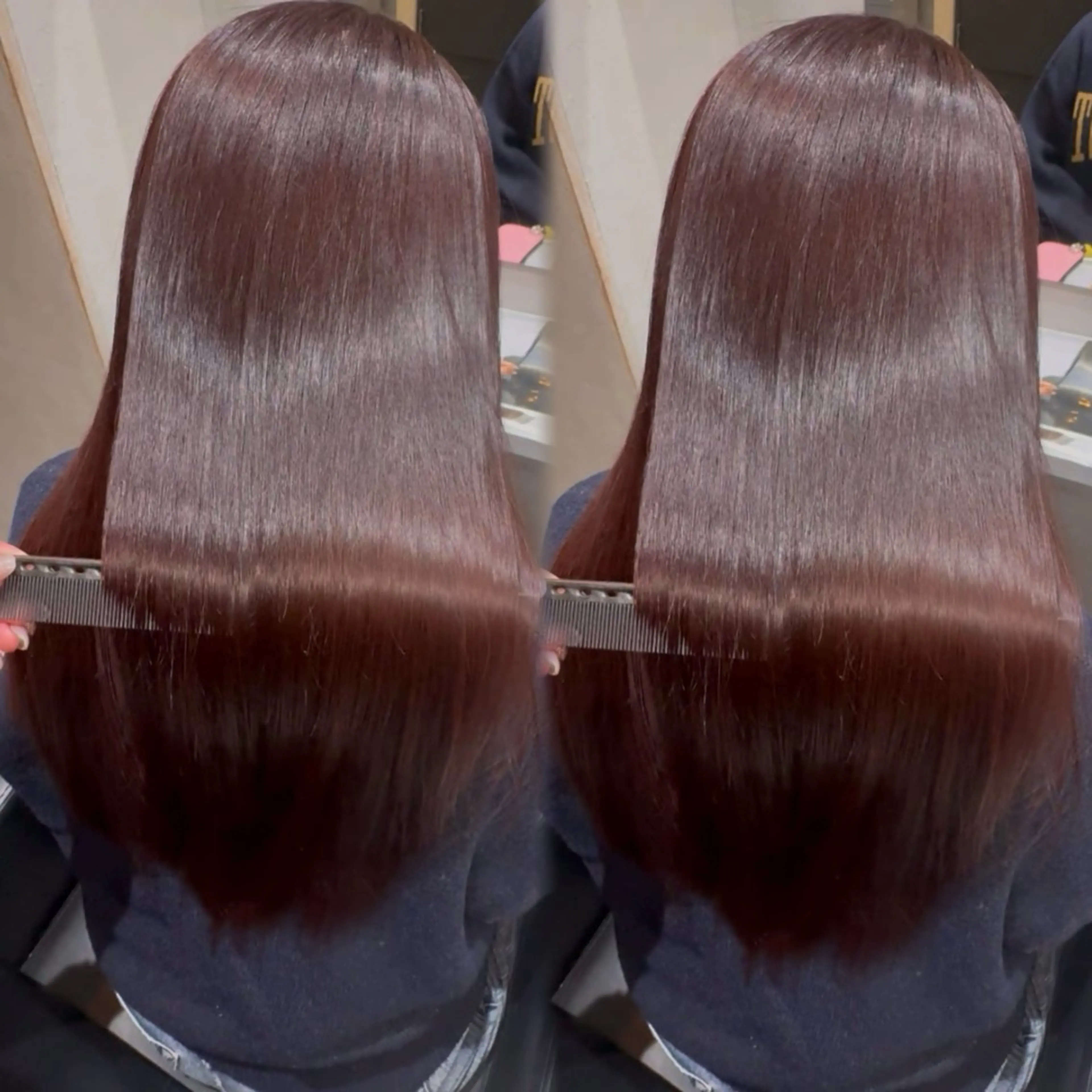 ロング ヘアカラー トリートメント 新宿♡暖色カラー/ エクステ/スズ‎🤍のヘアスタイル