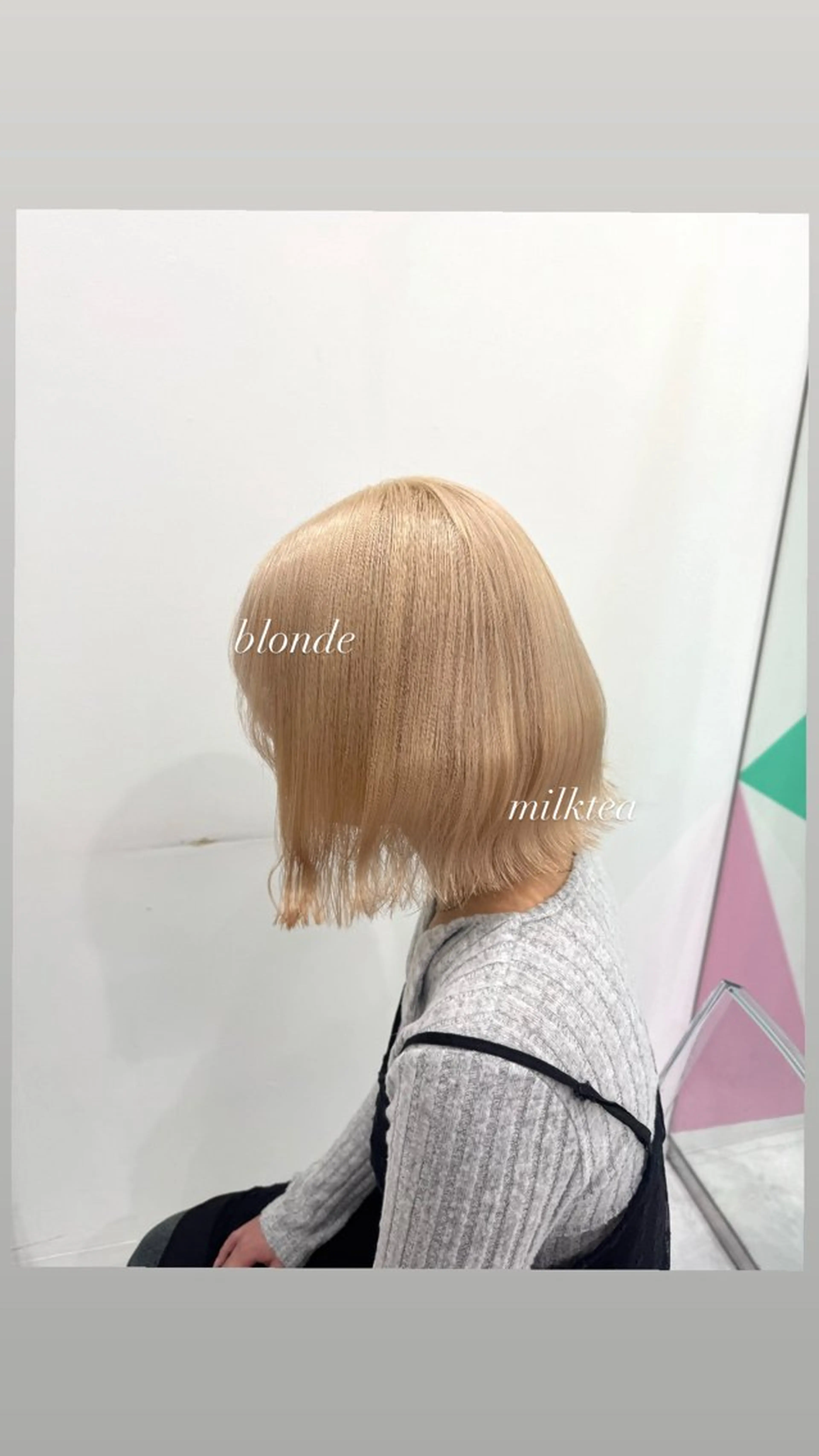 ショート カラー ダメージレスハイ トーン💖kanonのヘアスタイル