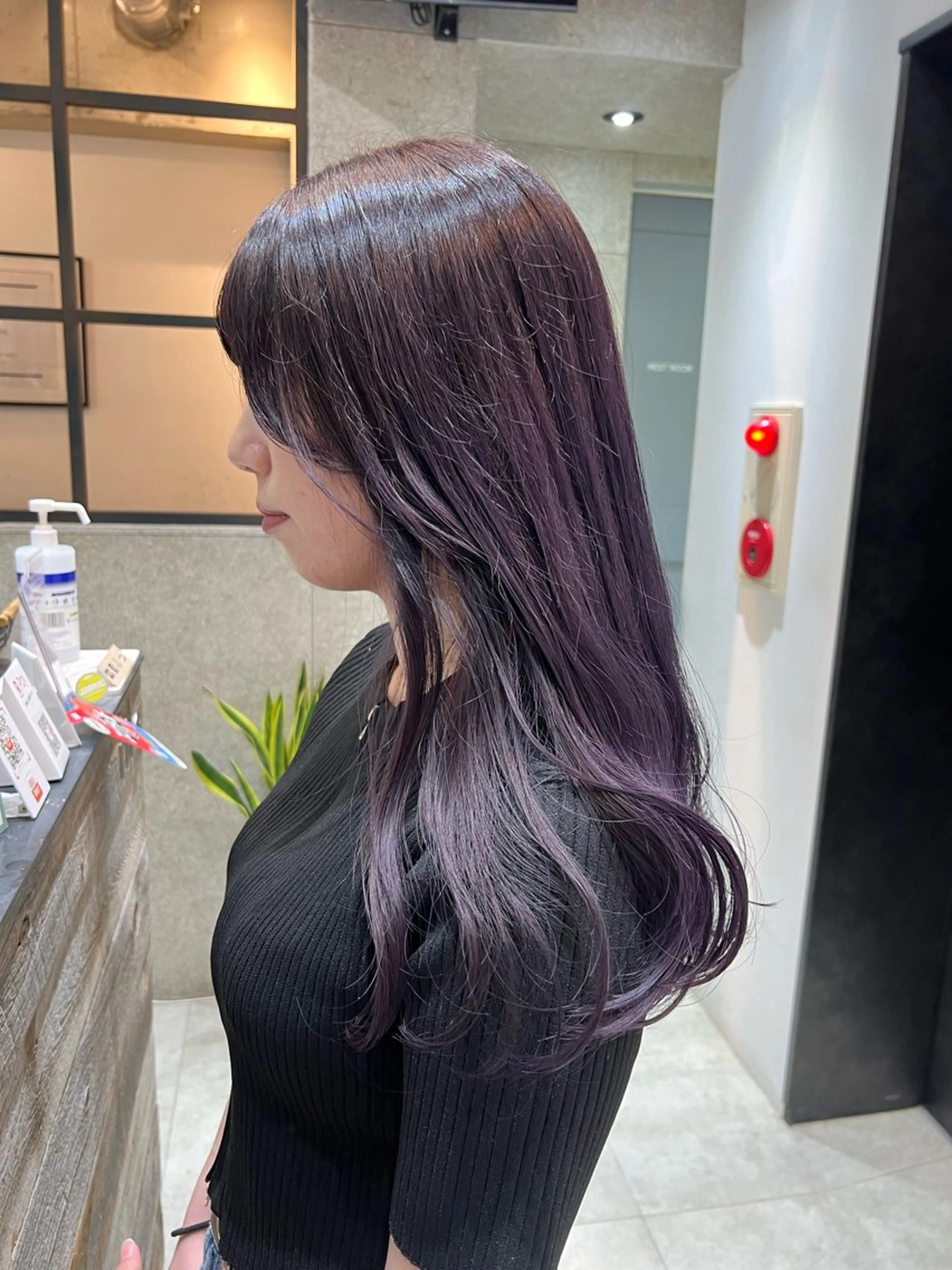 ロング カラー ラベンダーカラー カット ヘアカラー トリートメント 🌿ニュアンス/髪質 改善🌿Fukudaのヘアスタイル