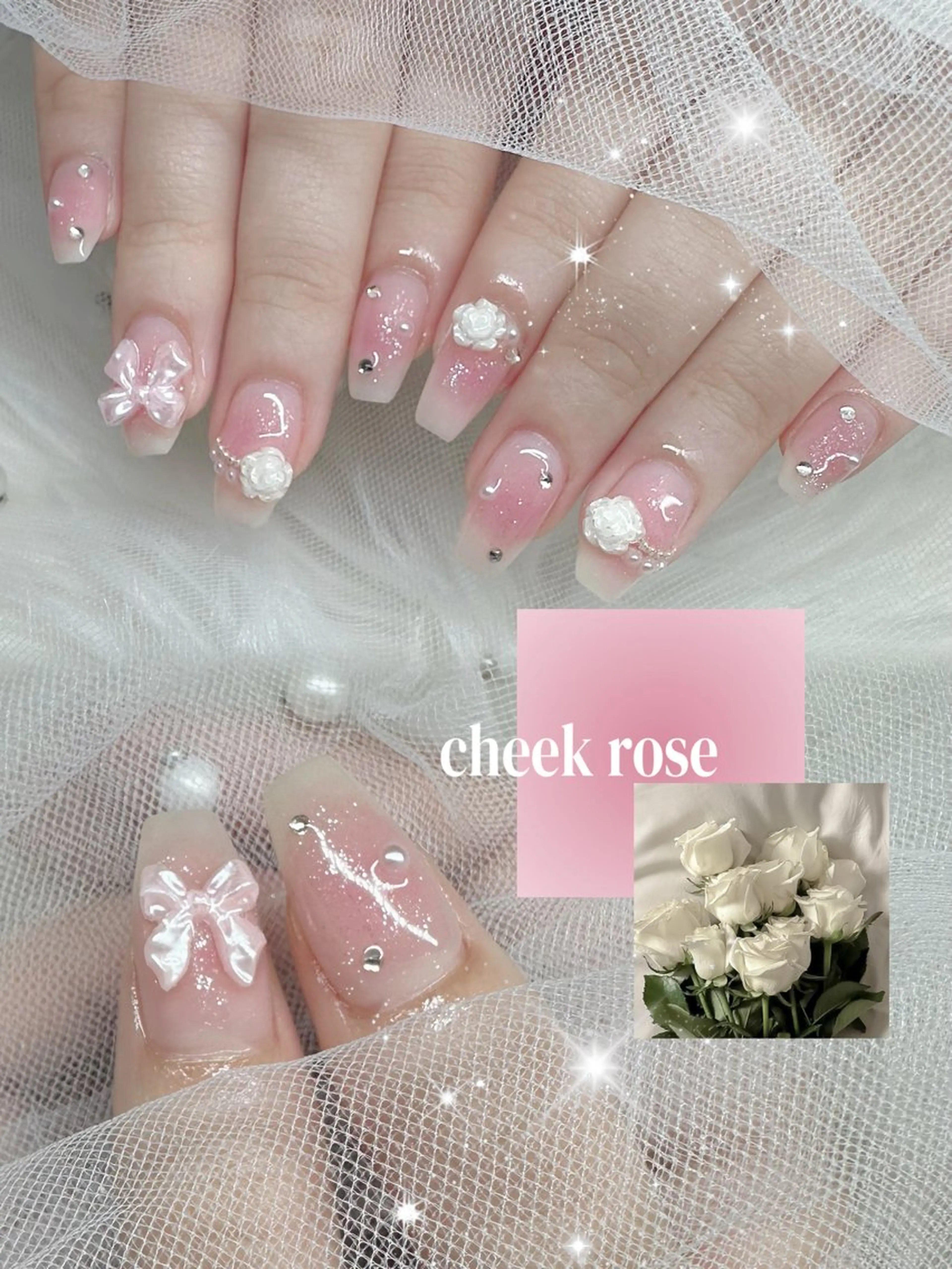 ネイル ハンドネイル NON🎀韓国 シンプルワンホン🎀のネイルデザイン