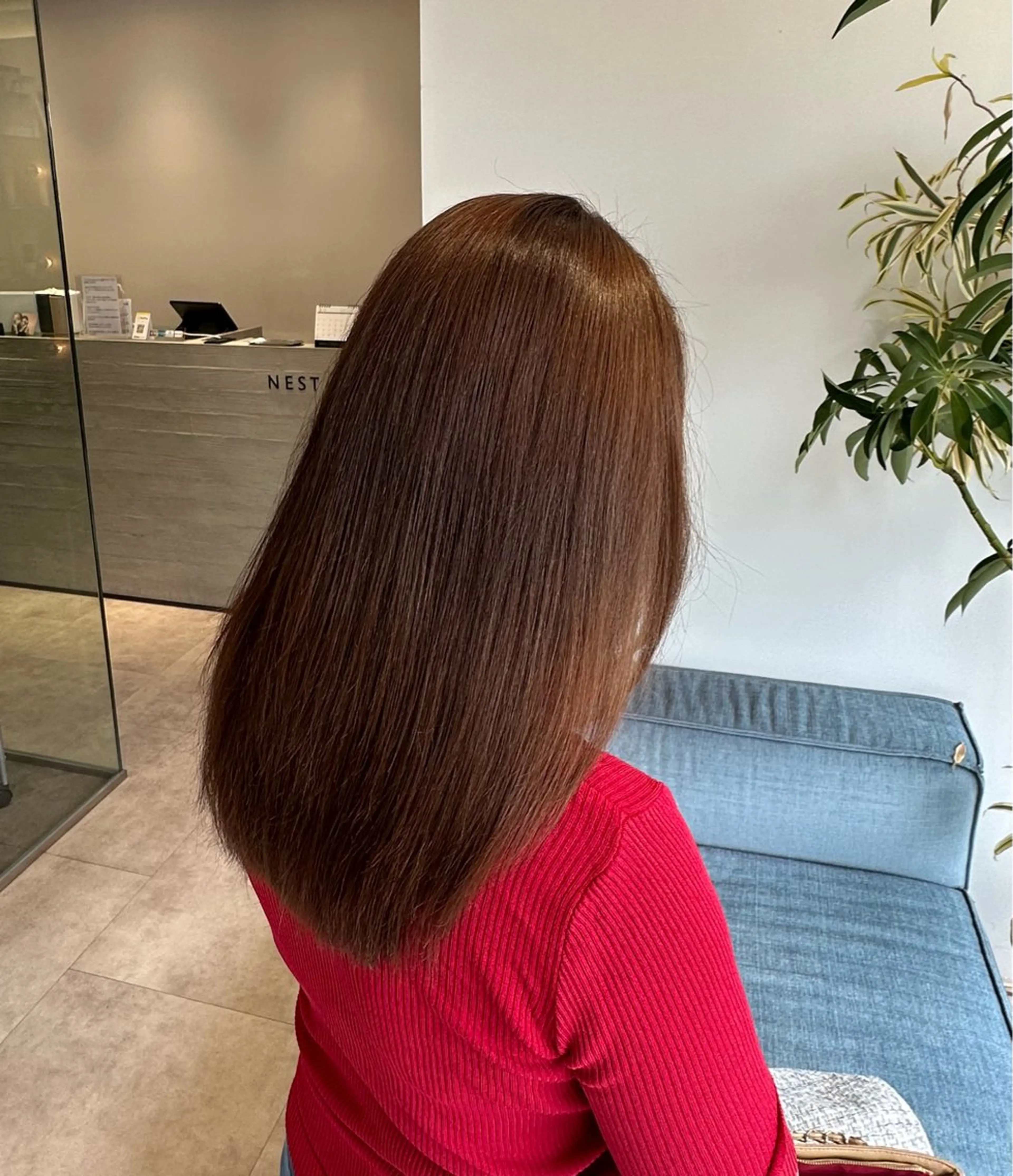 セミロング ヘアカラー ナカイ フウタ💫のヘアスタイル