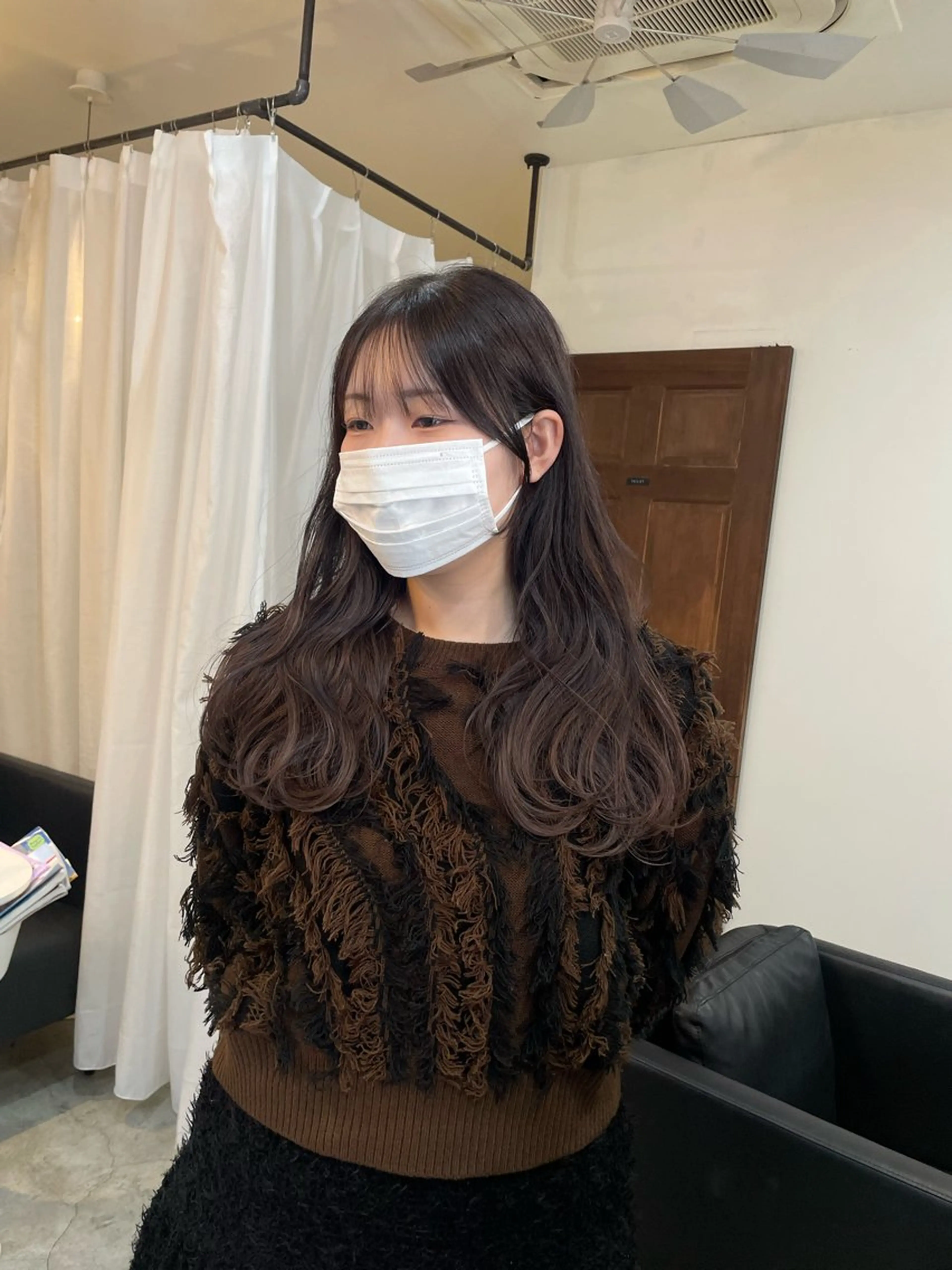 ロング カット ヘアカラー 顔周りカット 🎀サヤカ🎀のヘアスタイル