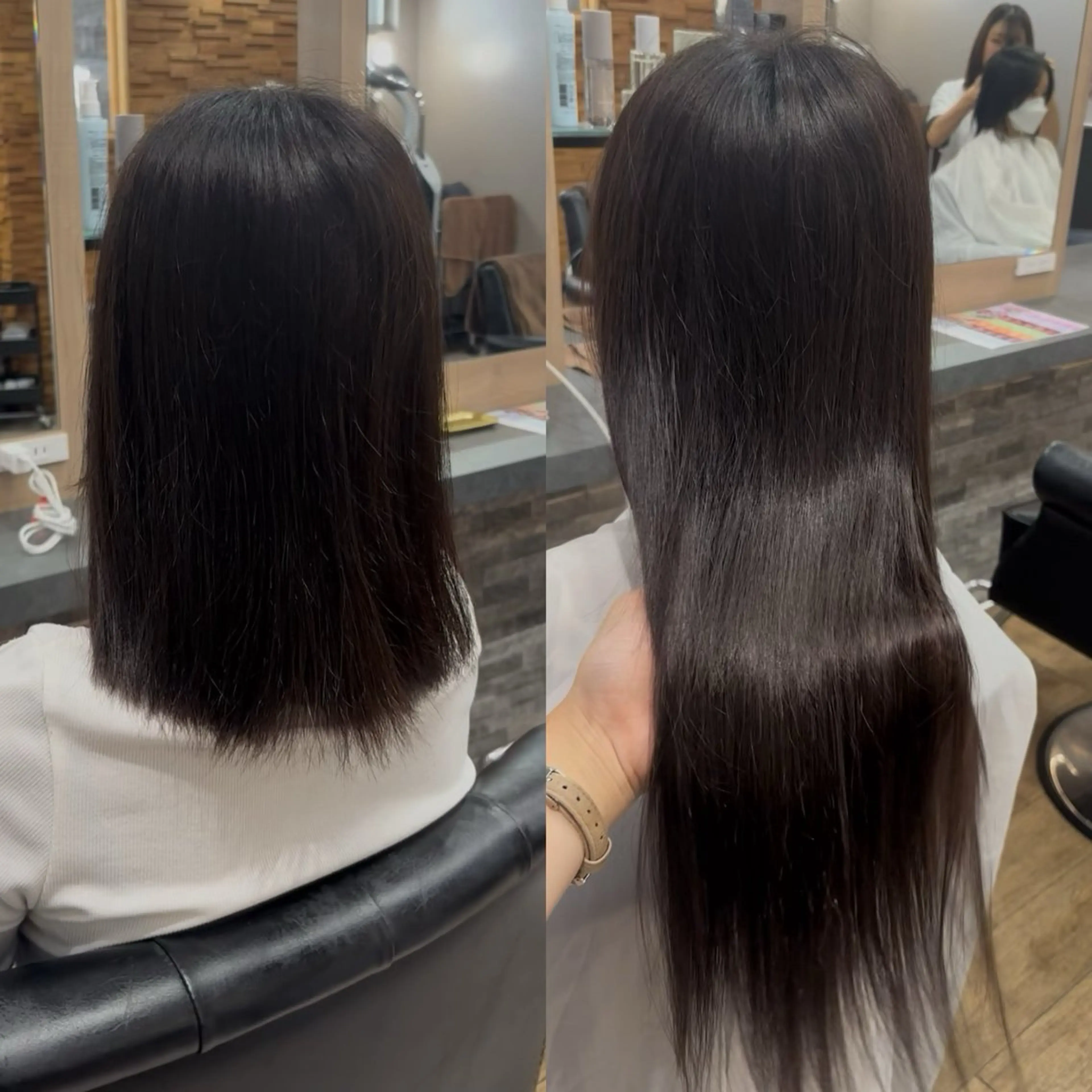 【横浜/エクステ最安値級✨️】プチプラエクステ (45cm) × 【50本】初めての方におすすめ♪の写真