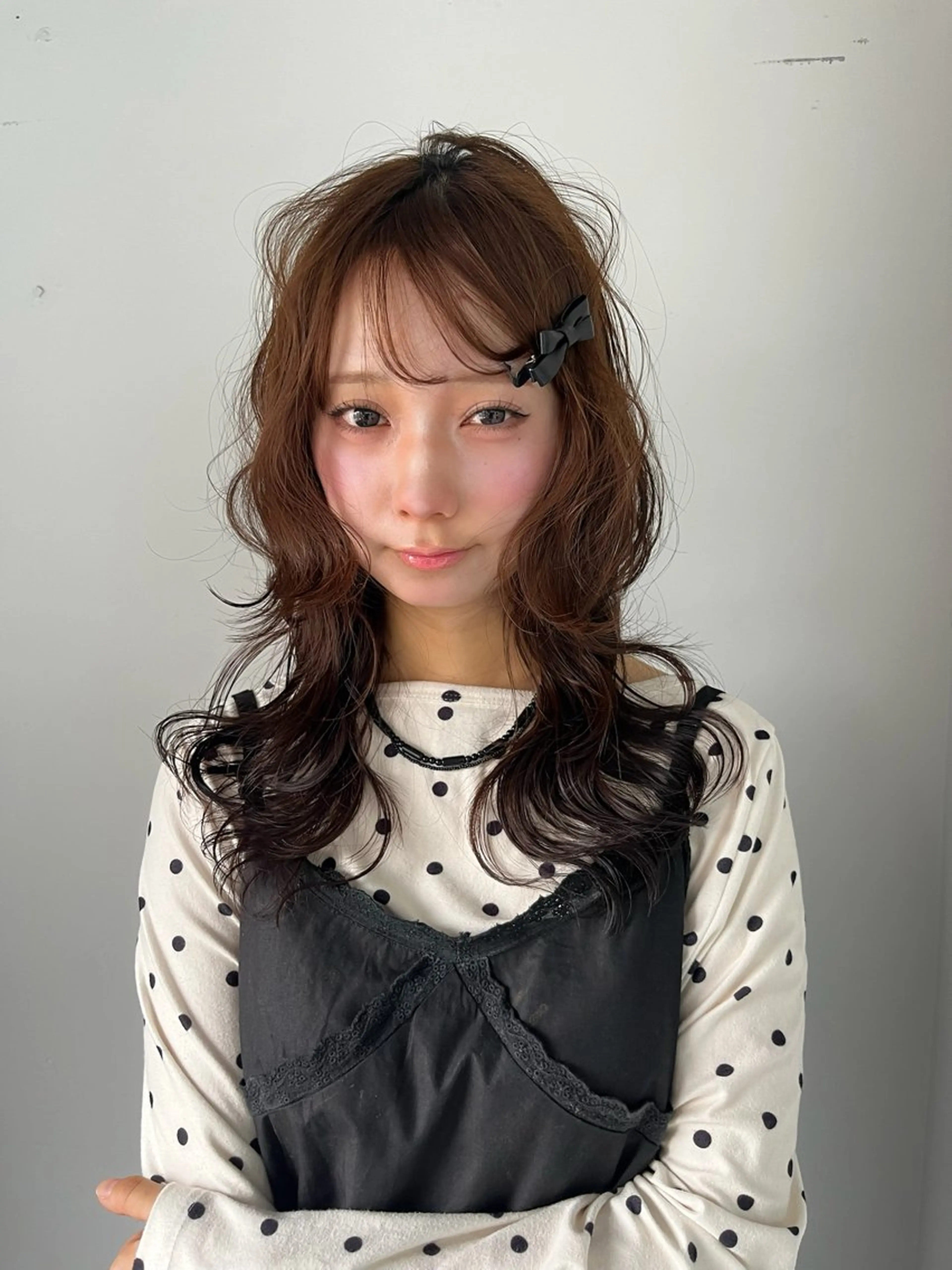 セミロング カラー ブラウンカラー ダークブラウン レイヤーカット カット ヘアカラー トリートメント レイヤーカット/ブラ ウンカラー/河野凜のヘアスタイル