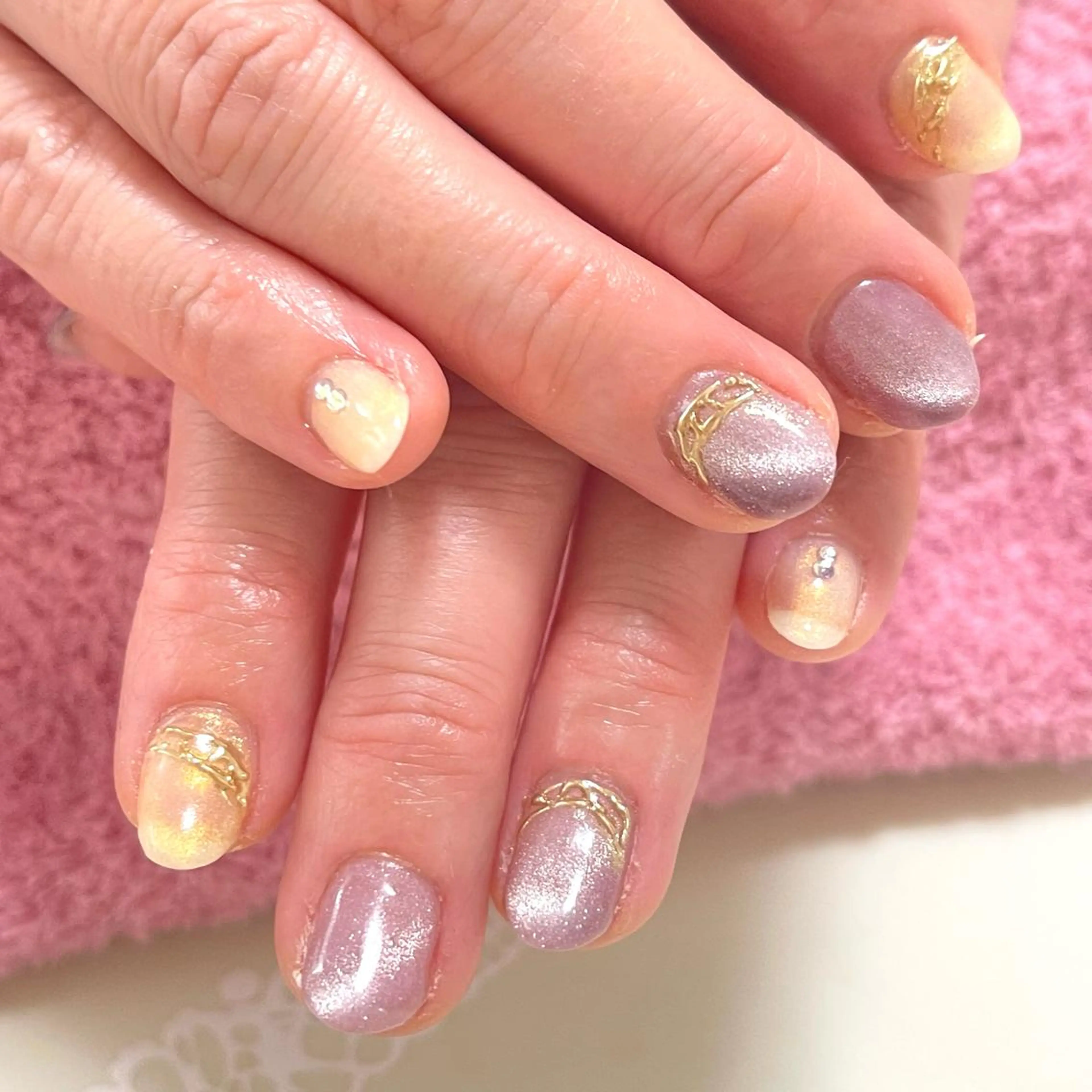 ネイル ミラーネイル ハンドネイル Flora nailのネイルデザイン