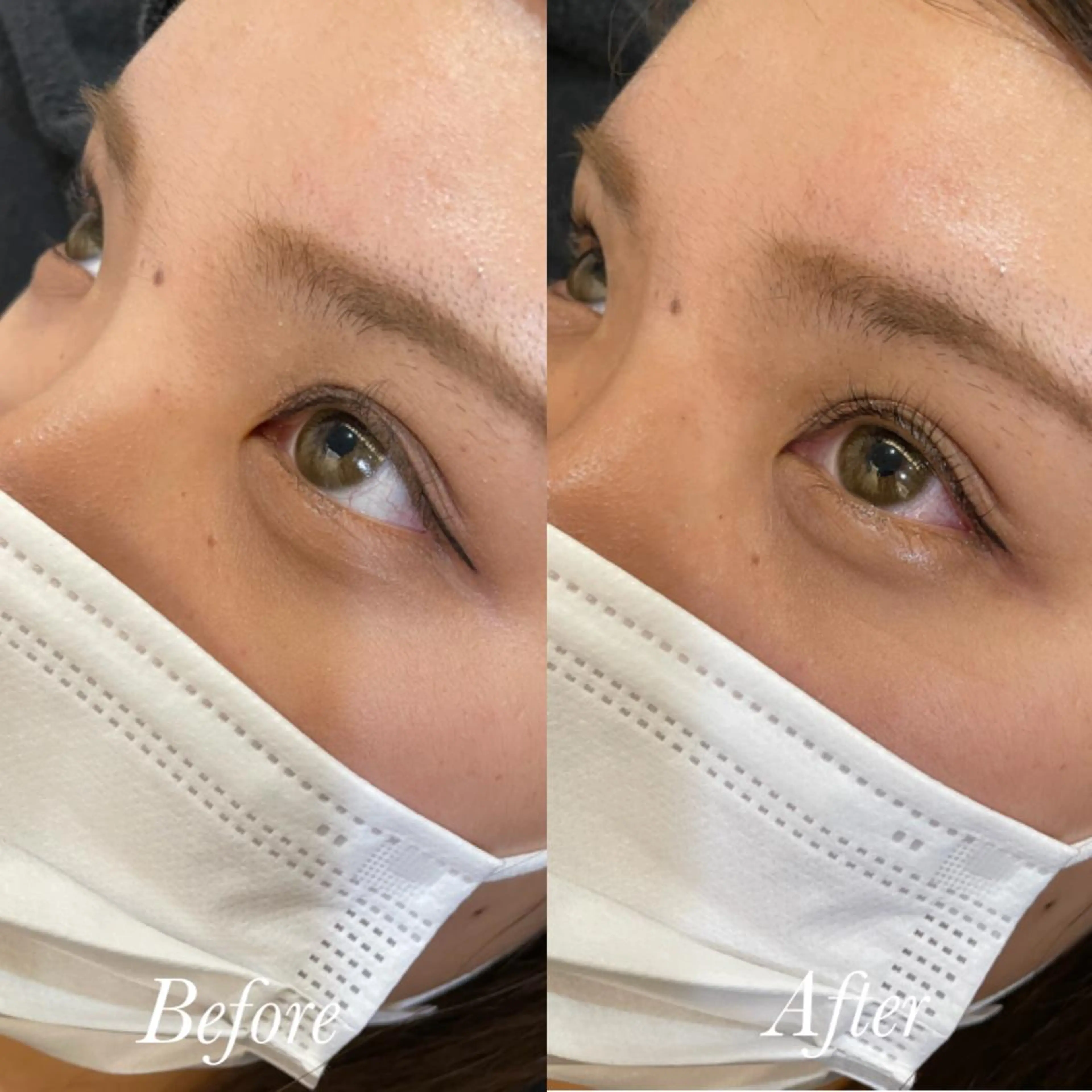 マツエク・マツパ パリジェンヌラッシュリフト aya/小顔レイヤー /柔らかカラーのヘアスタイル