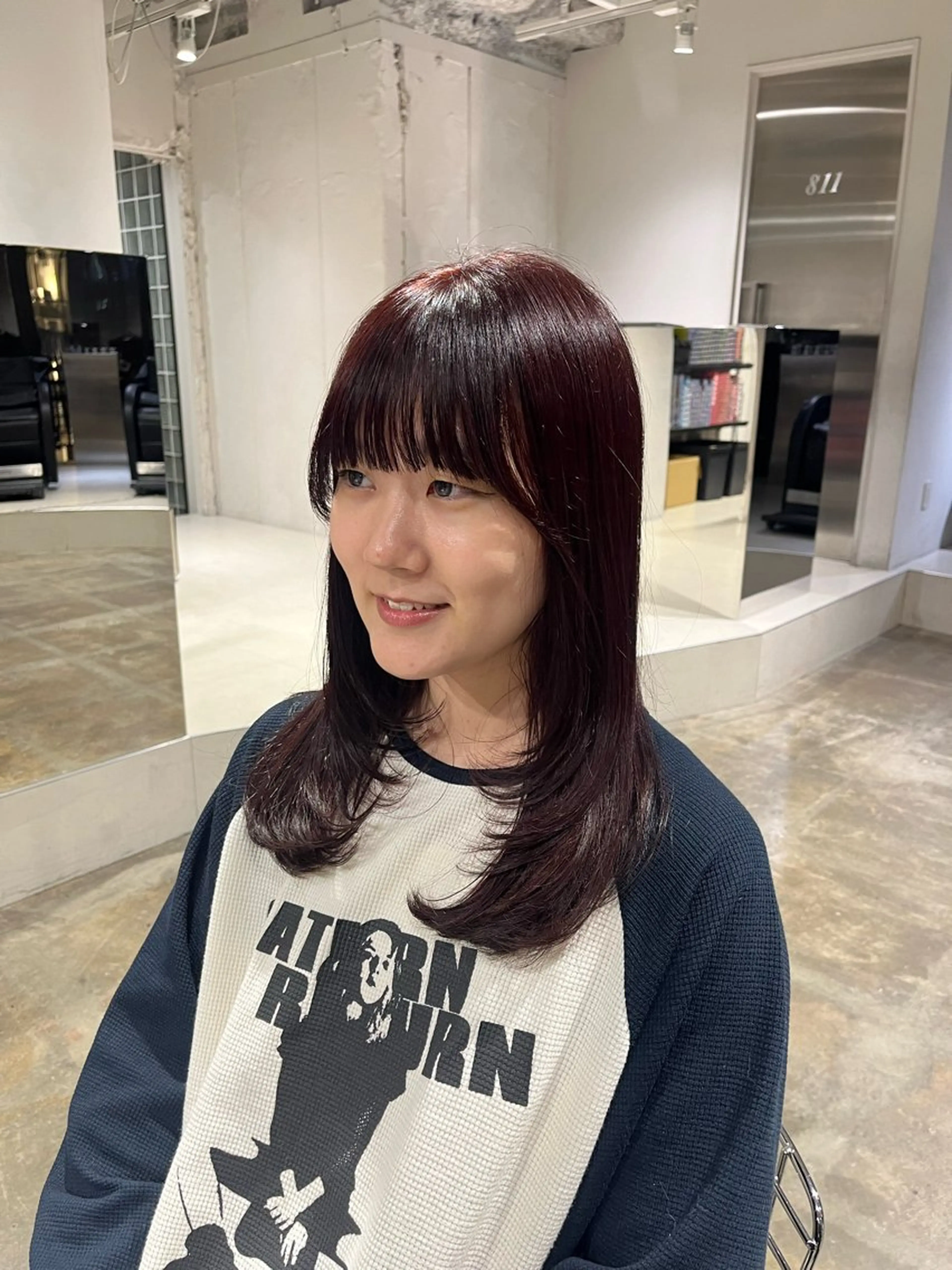 セミロング カラー レイヤーカット 🟡ひろの/ツヤ カラー/髪質改善🟡のヘアスタイル