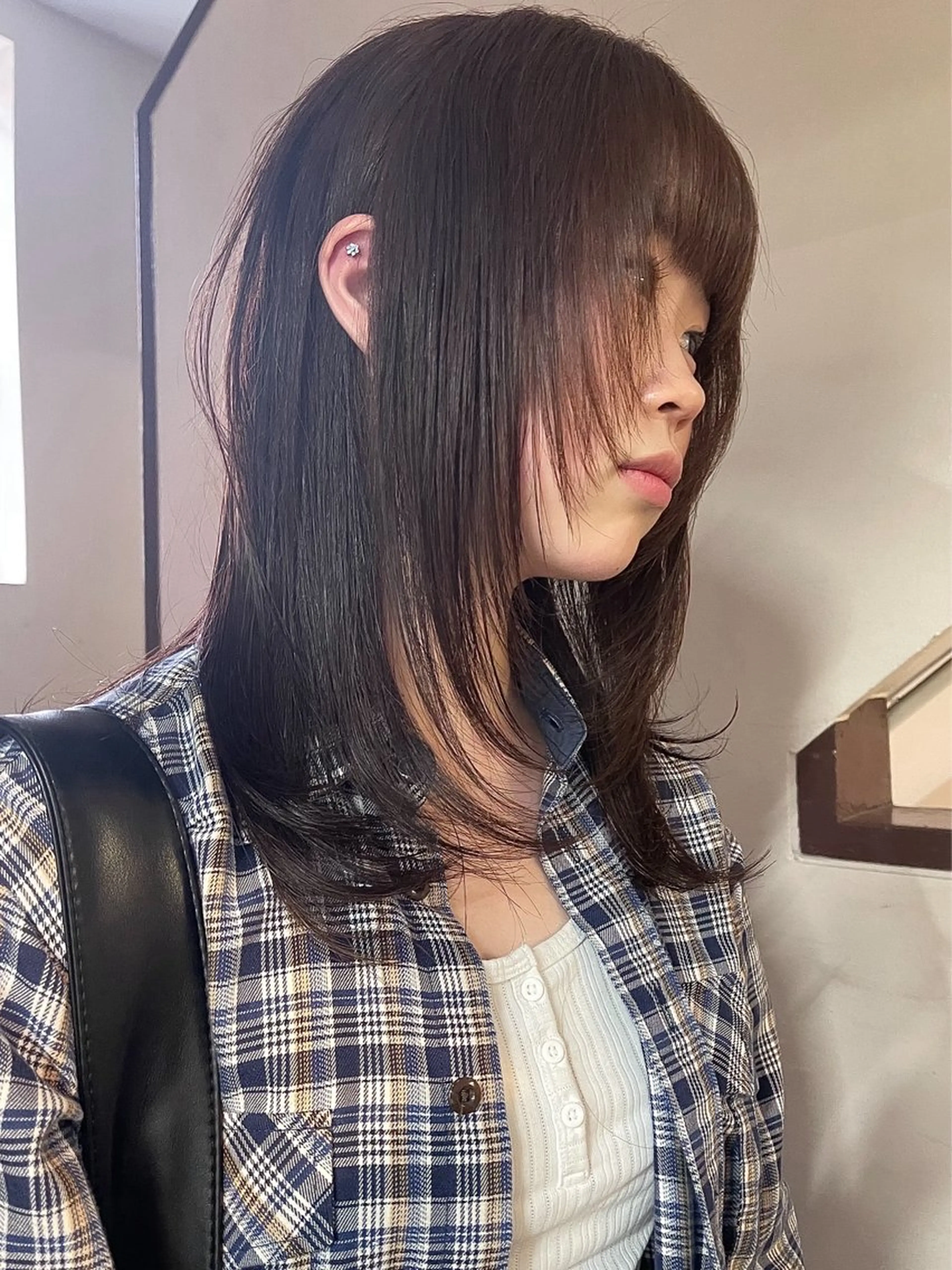 ミディアム カラー 安部佑哉/ハイトーン /レイヤー/ブリーチのヘアスタイル