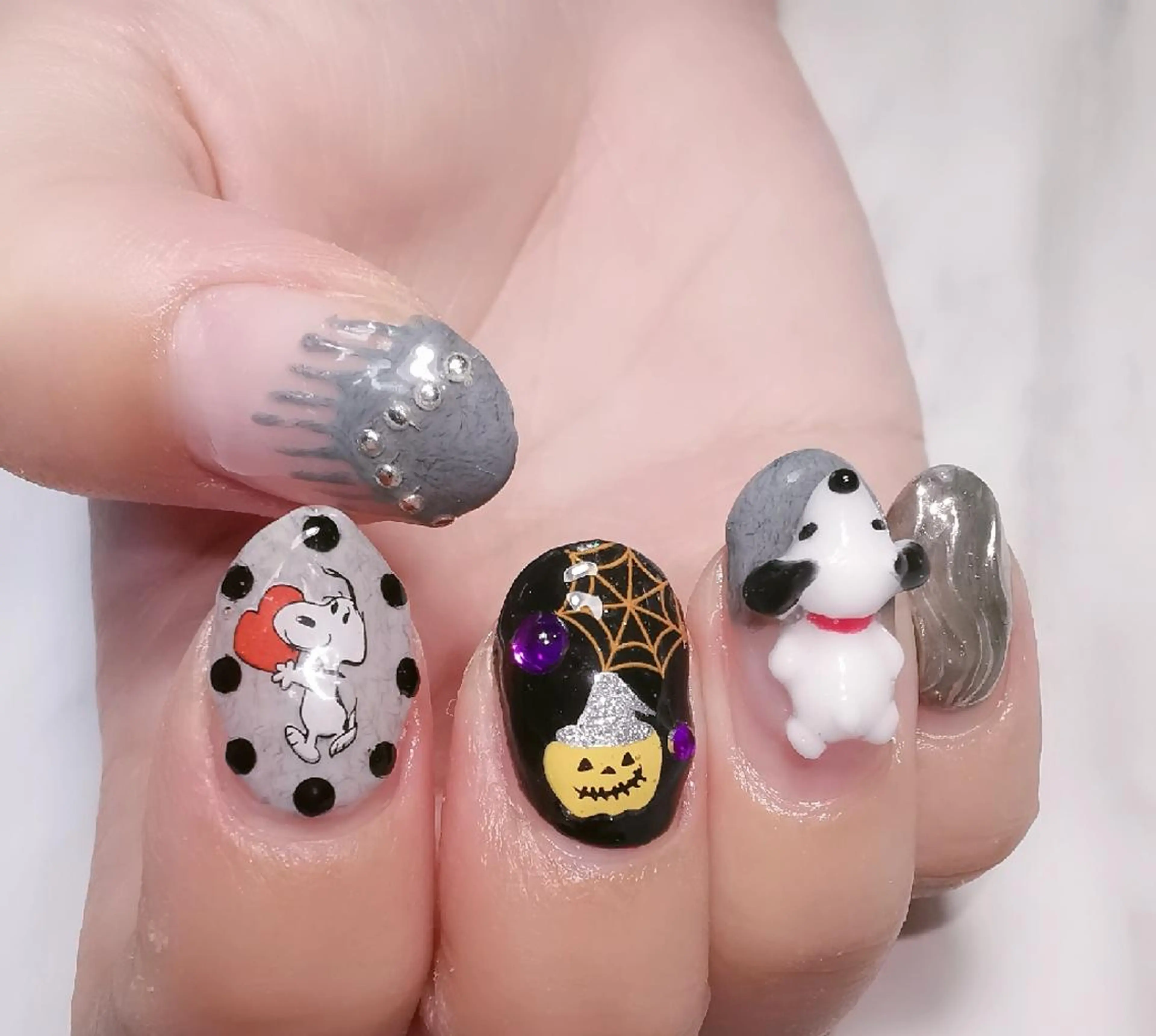 ネイル ハロウィン ハンドネイル reve あやののネイルデザイン