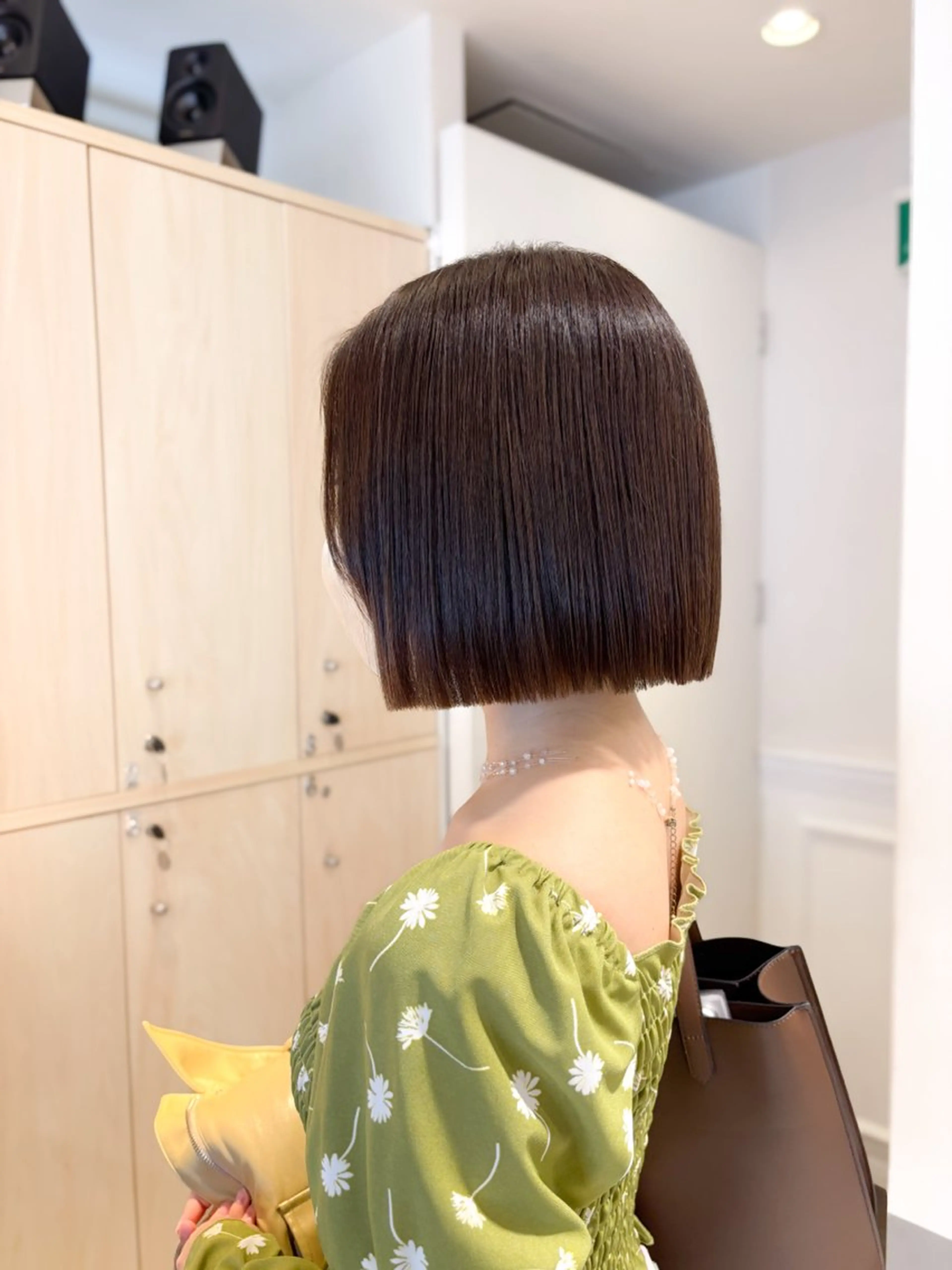 ミディアム ボブ 縮毛矯正 カット 縮毛矯正 トリートメント 艶髪カラー/ レイヤー/yuiのヘアスタイル