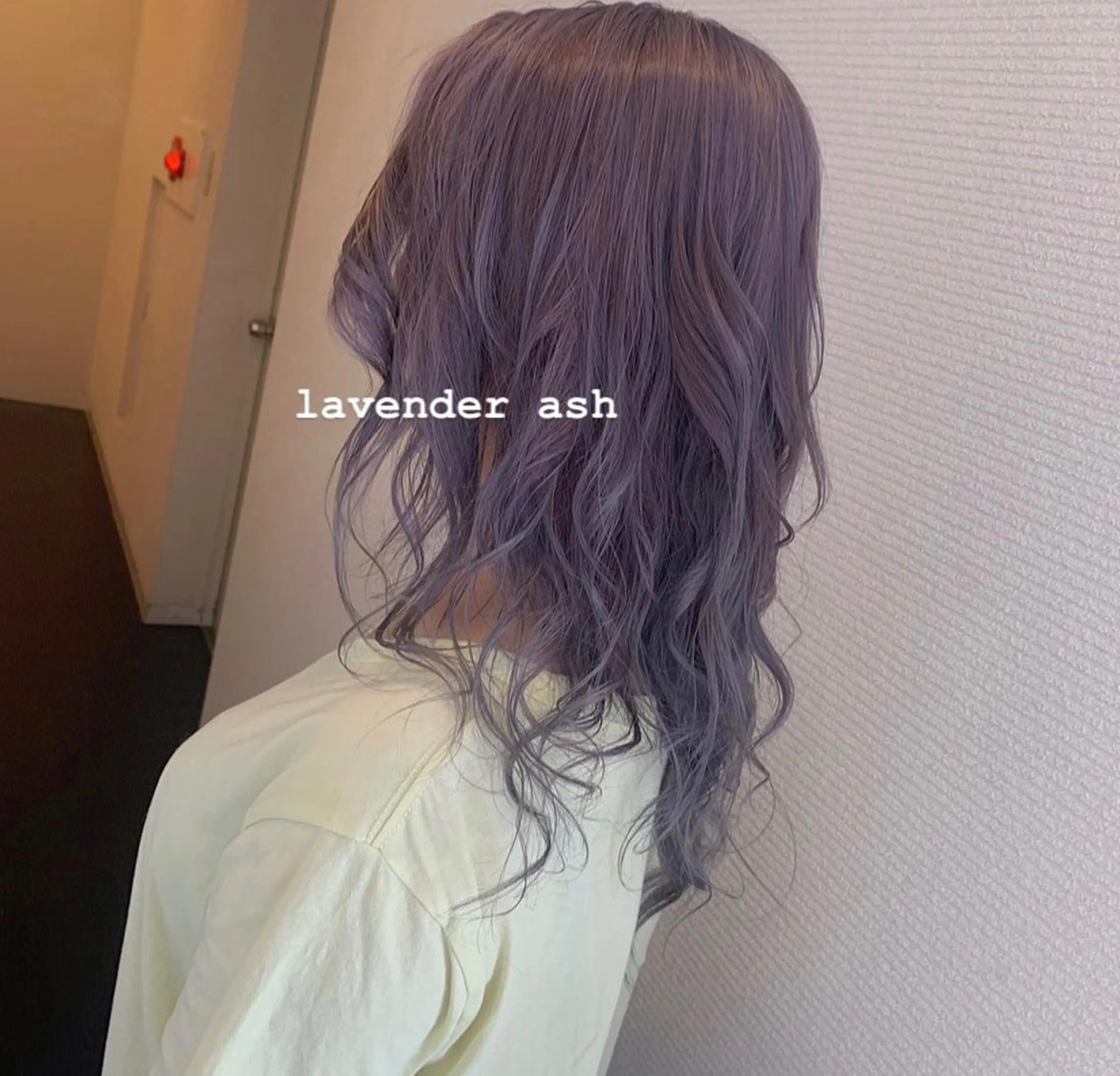 セミロング カラー アッシュ ラベンダーカラー ラベンダーアッシュ シルバー 韓国ヘア🇰🇷 YURIYAのヘアスタイル