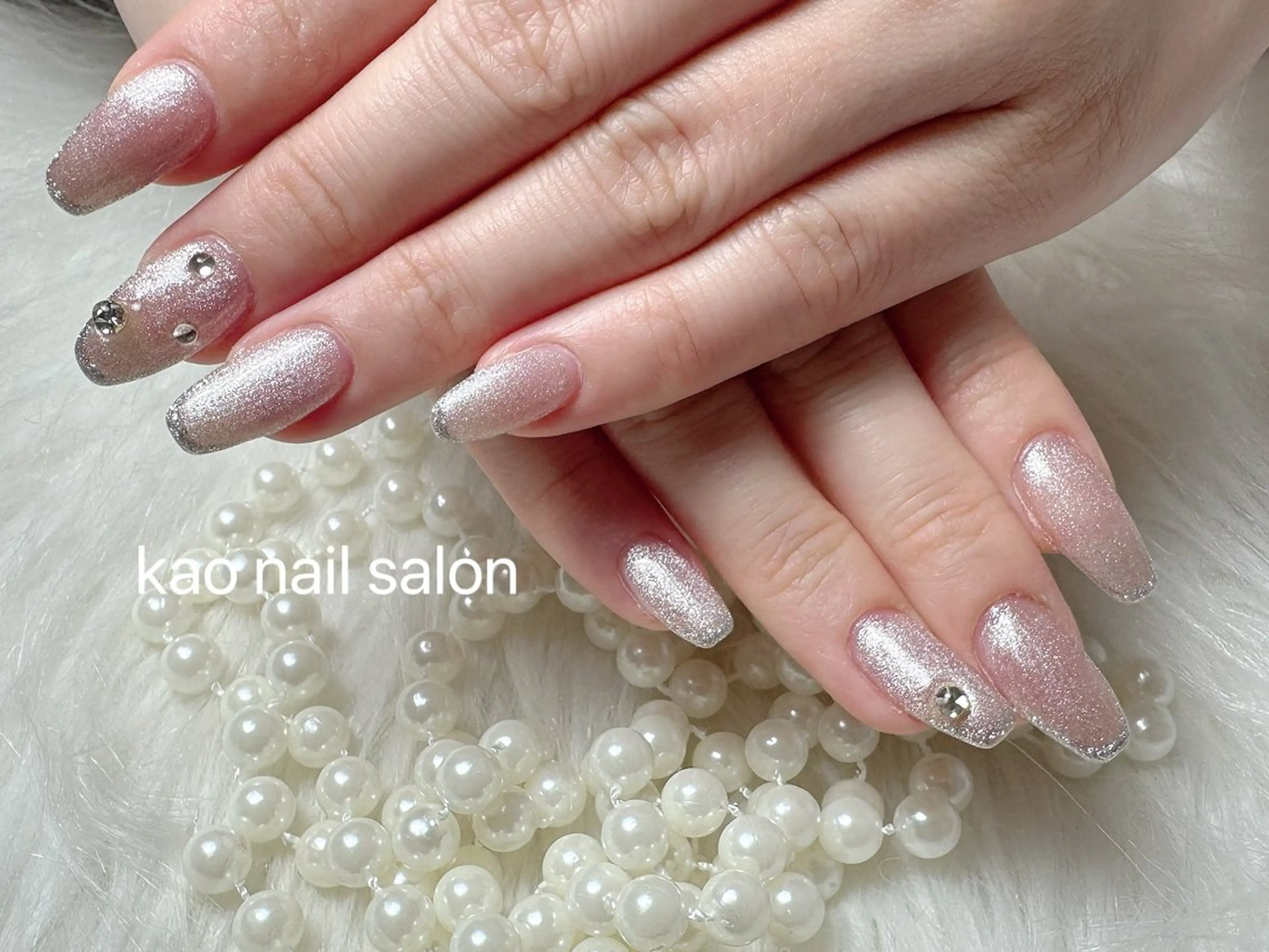 ネイル ハンドネイル kao nail マグネット/長さだしのネイルデザイン