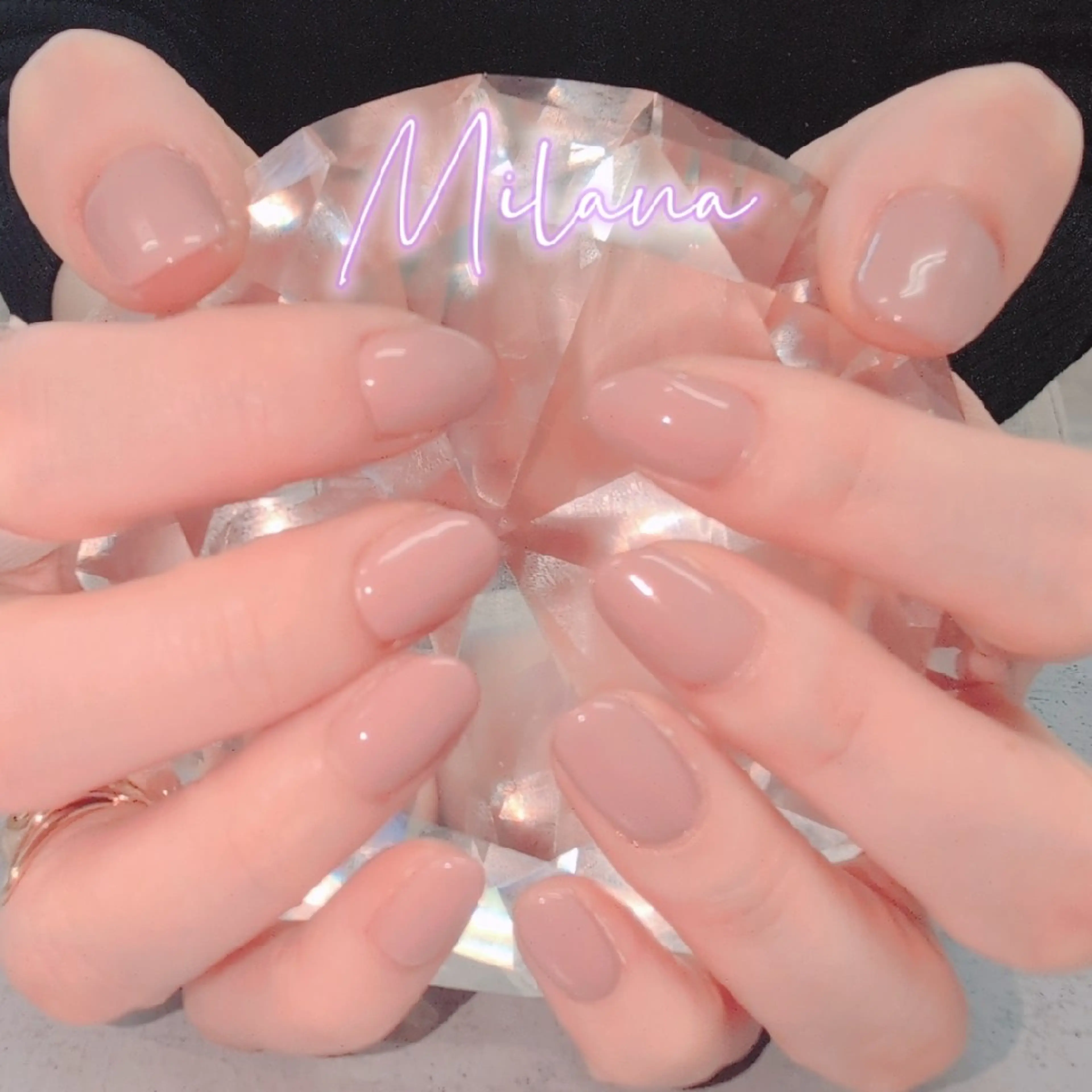 ネイル ワンカラーネイル ハンドネイル Milana 川瀬のネイルデザイン