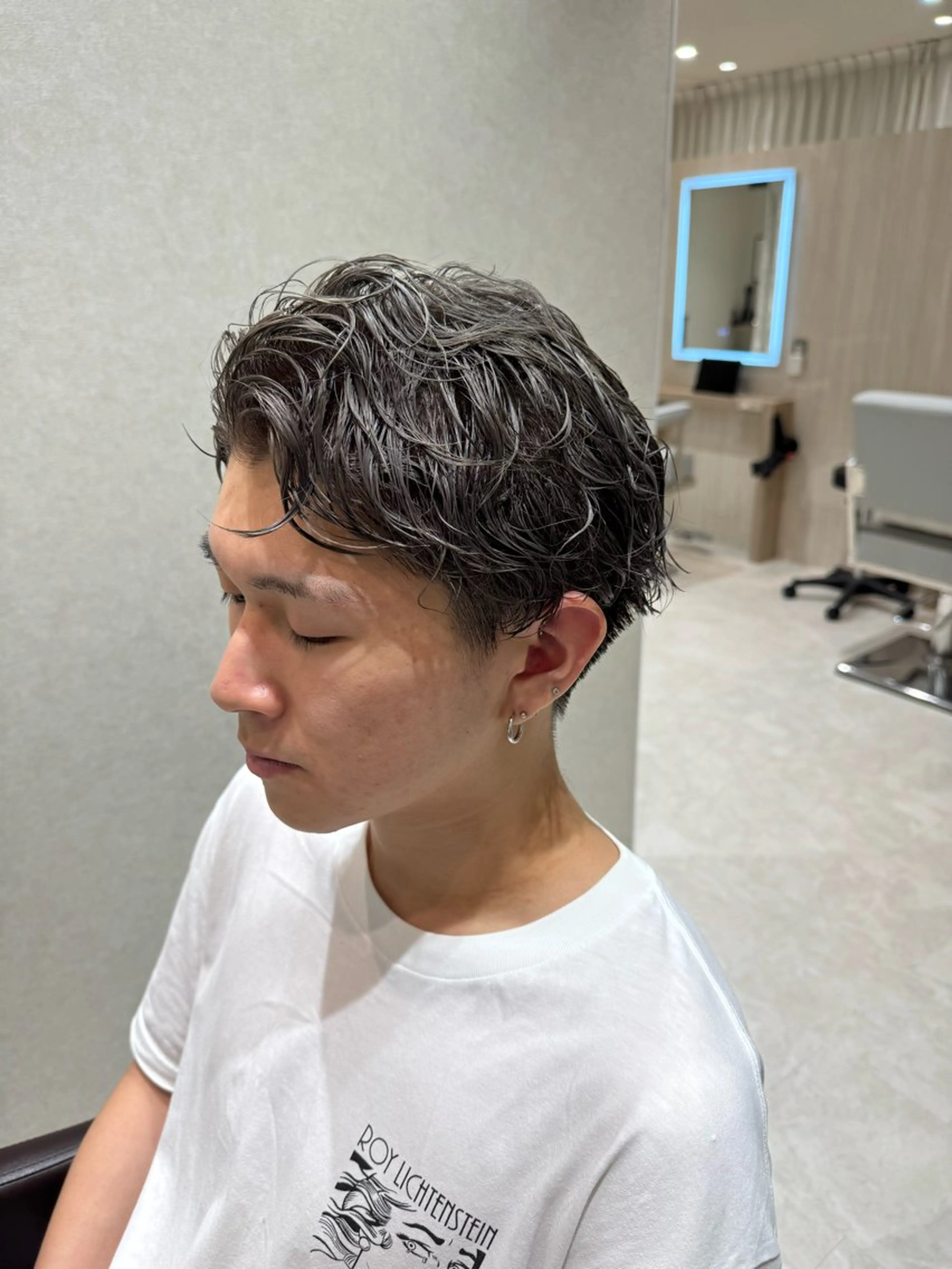 ショート カラー メンズ カット ヘアカラー メンズヘア特化 廣田和也のヘアスタイル