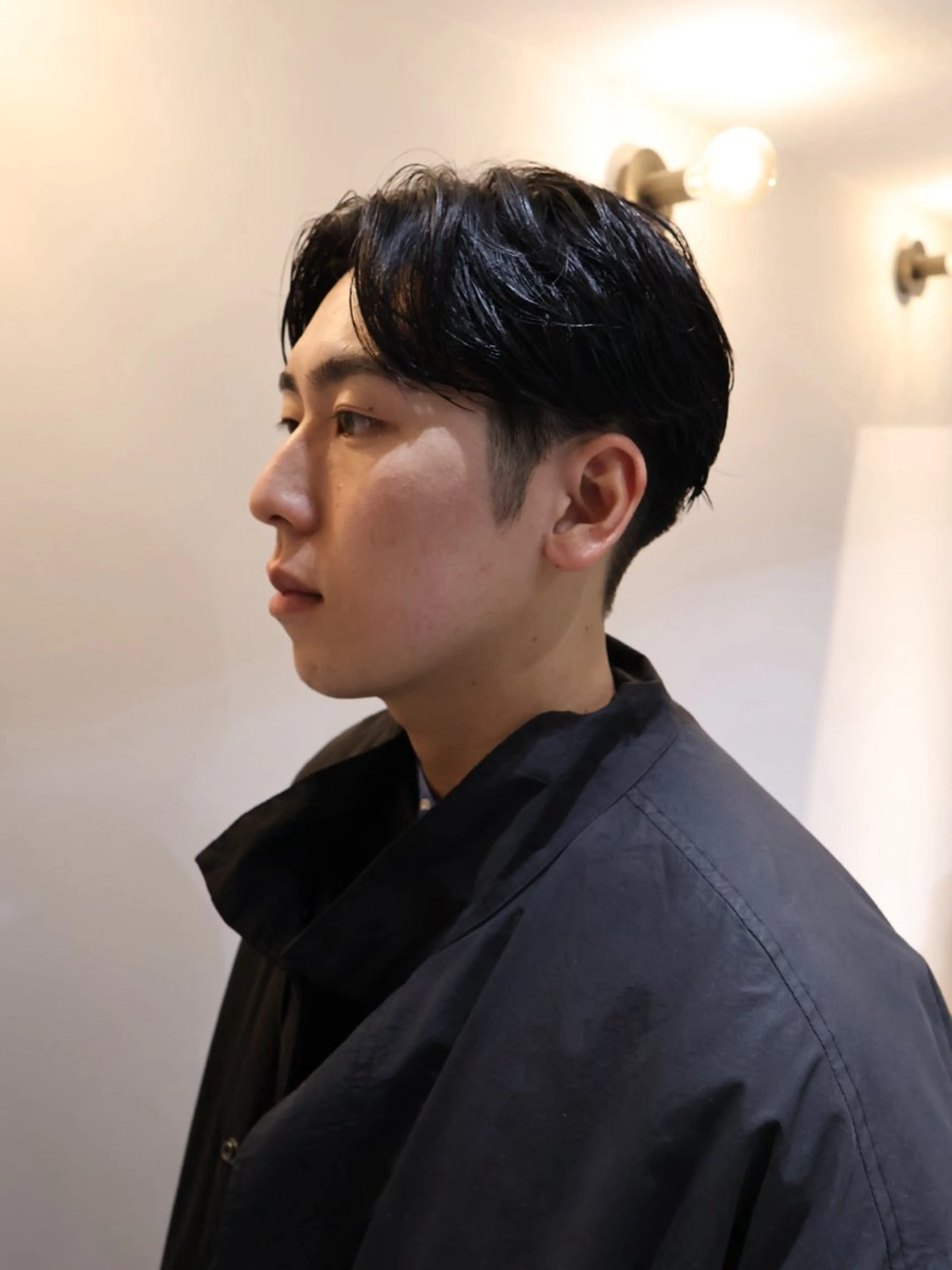 パーマ メンズ カット パーマ 心櫻/メンズパーマ/ ニュアンス/フェザーのヘアスタイル