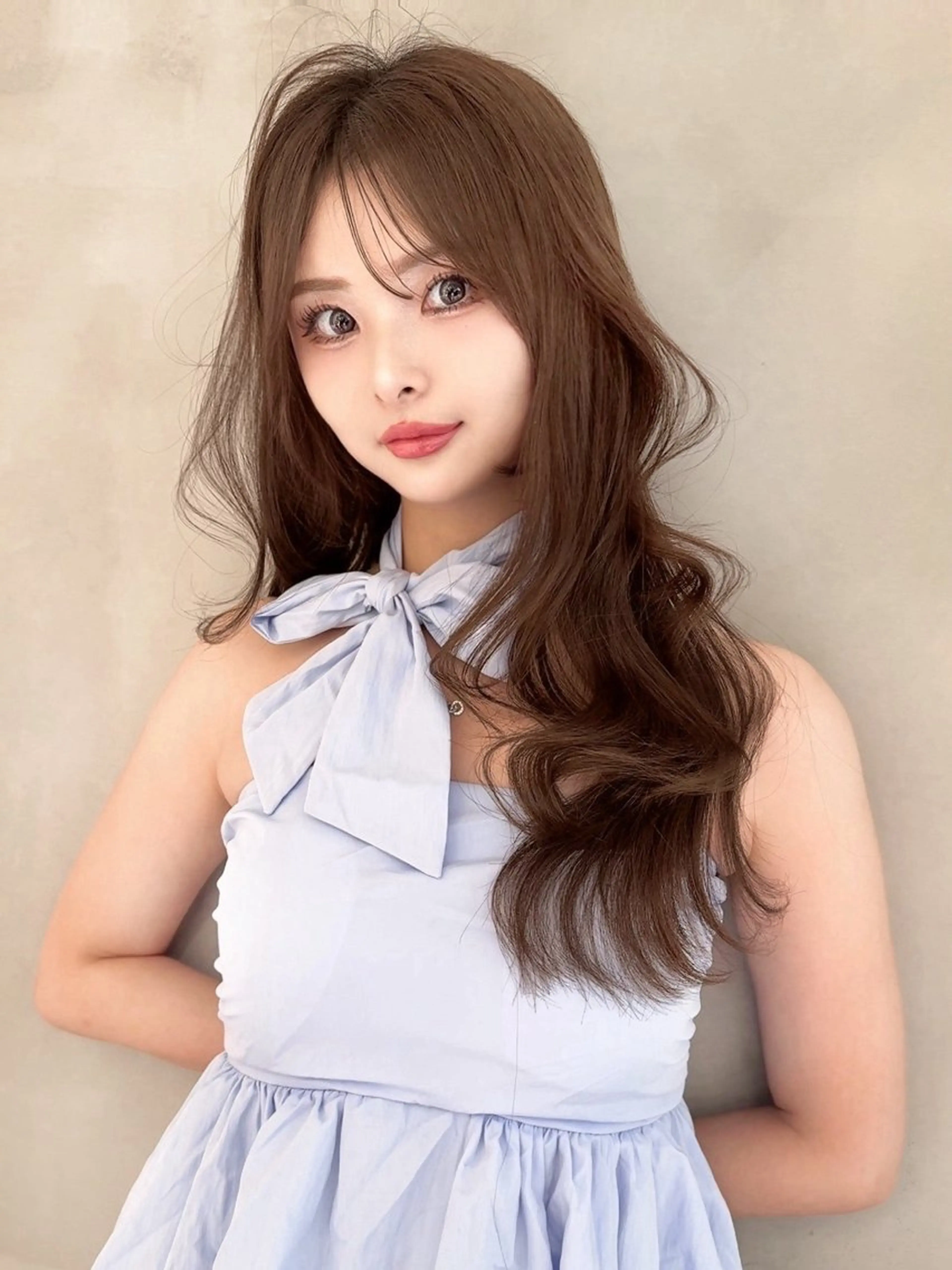 セミロング カラー カット ヘアカラー トリートメント 木屋元一/透明感 /前髪/ショートボブのヘアスタイル