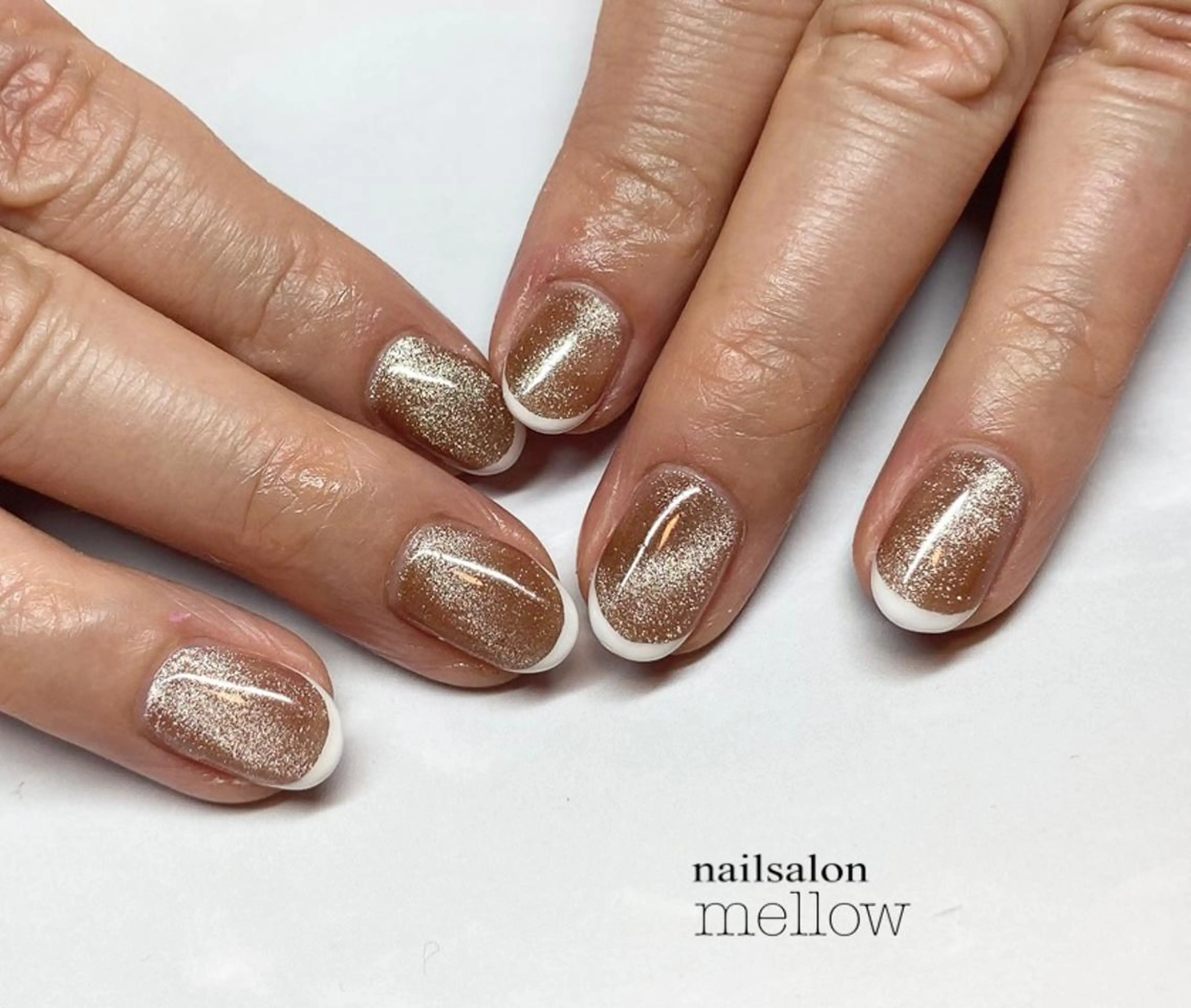 ネイル フレンチネイル マグネットネイル 大山 浩美のネイルデザイン