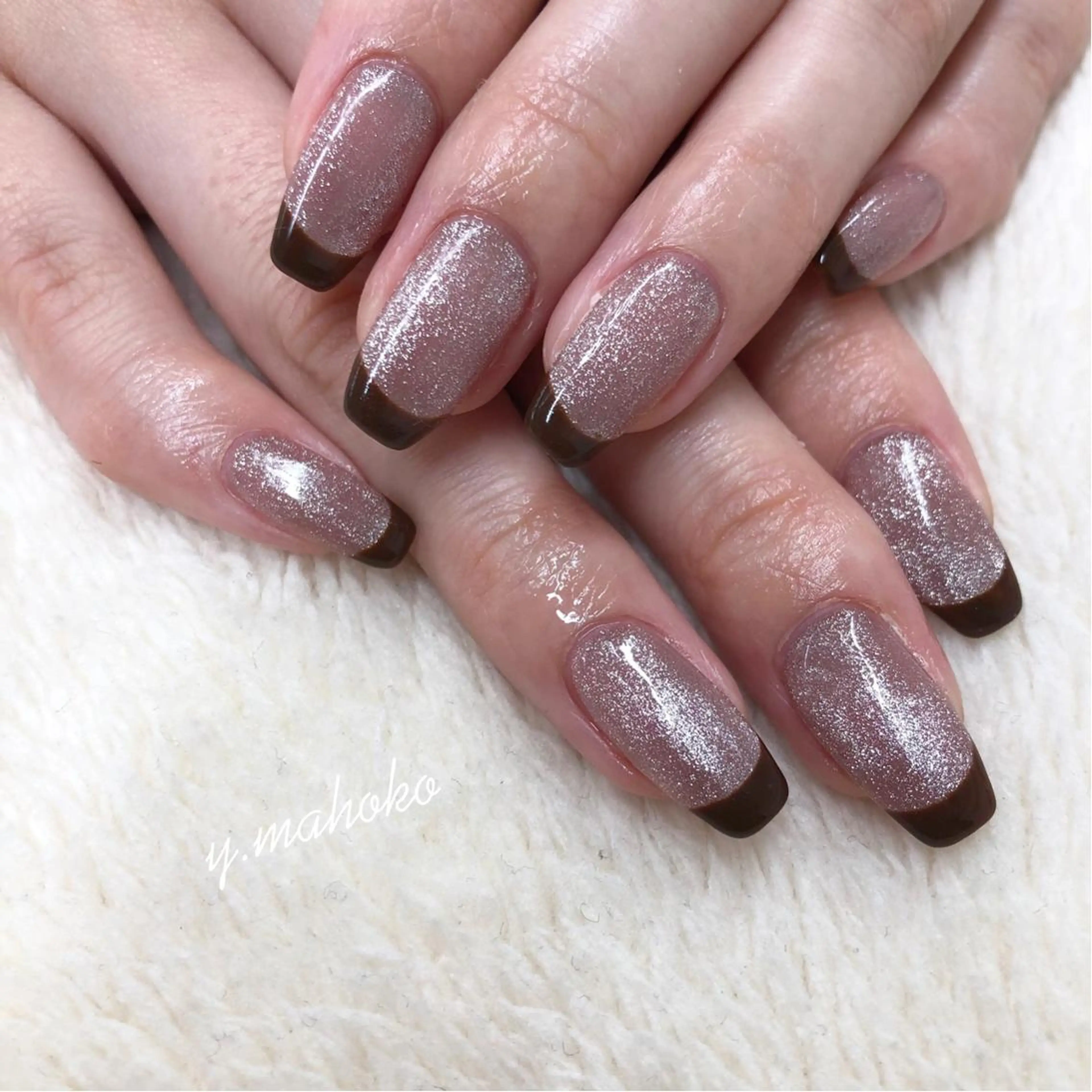 ネイル ハンドネイル パラジェル有/ 長さだし/mahoのネイルデザイン