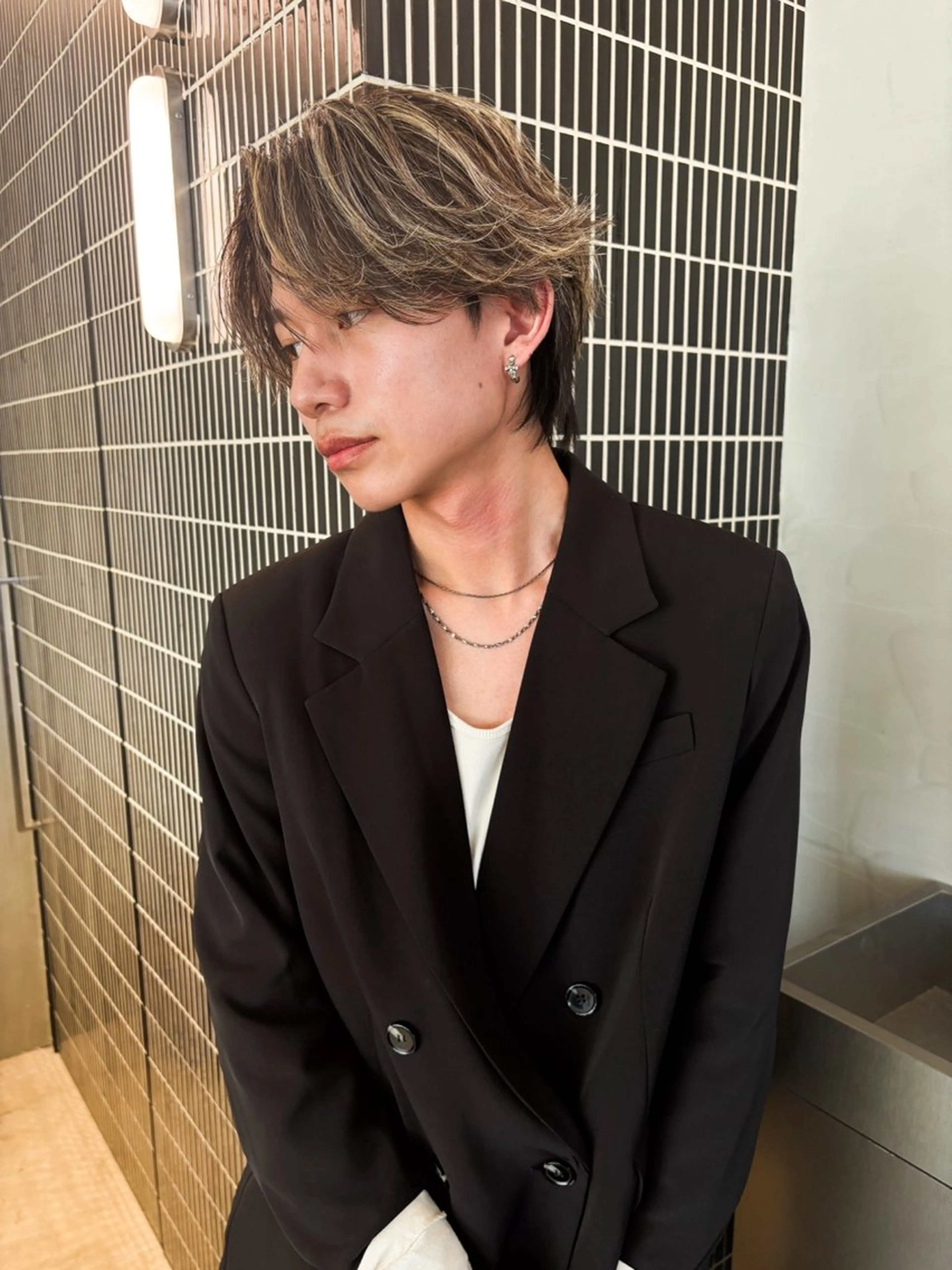 【メンズ限定】【白髪ぼかし/オシャレ♪】ハイライト × オージュア4stepトリートメント✨の写真