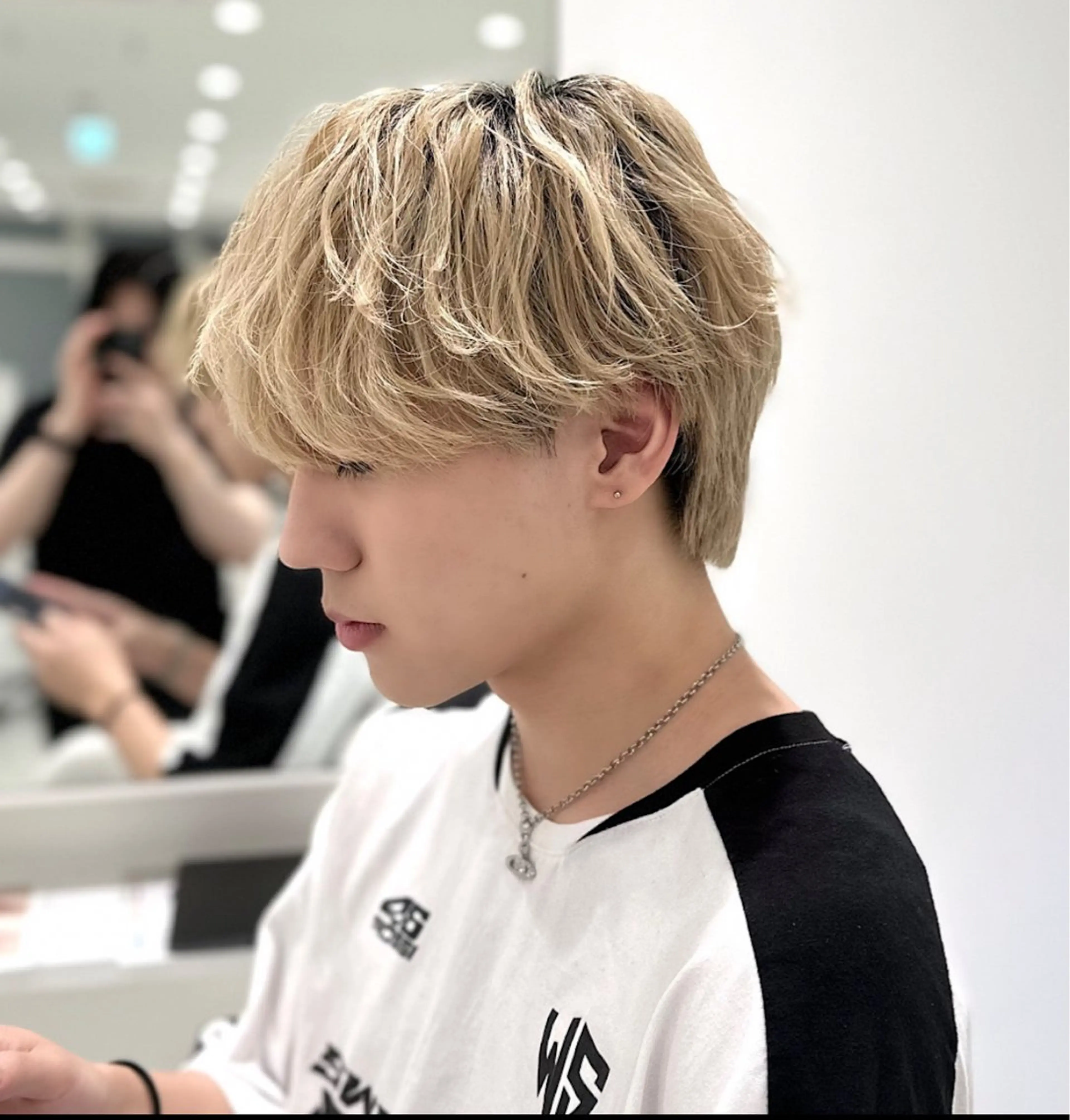 カラー メンズ メンズウルフカット ウルフカット 高島 悠吾のヘアスタイル