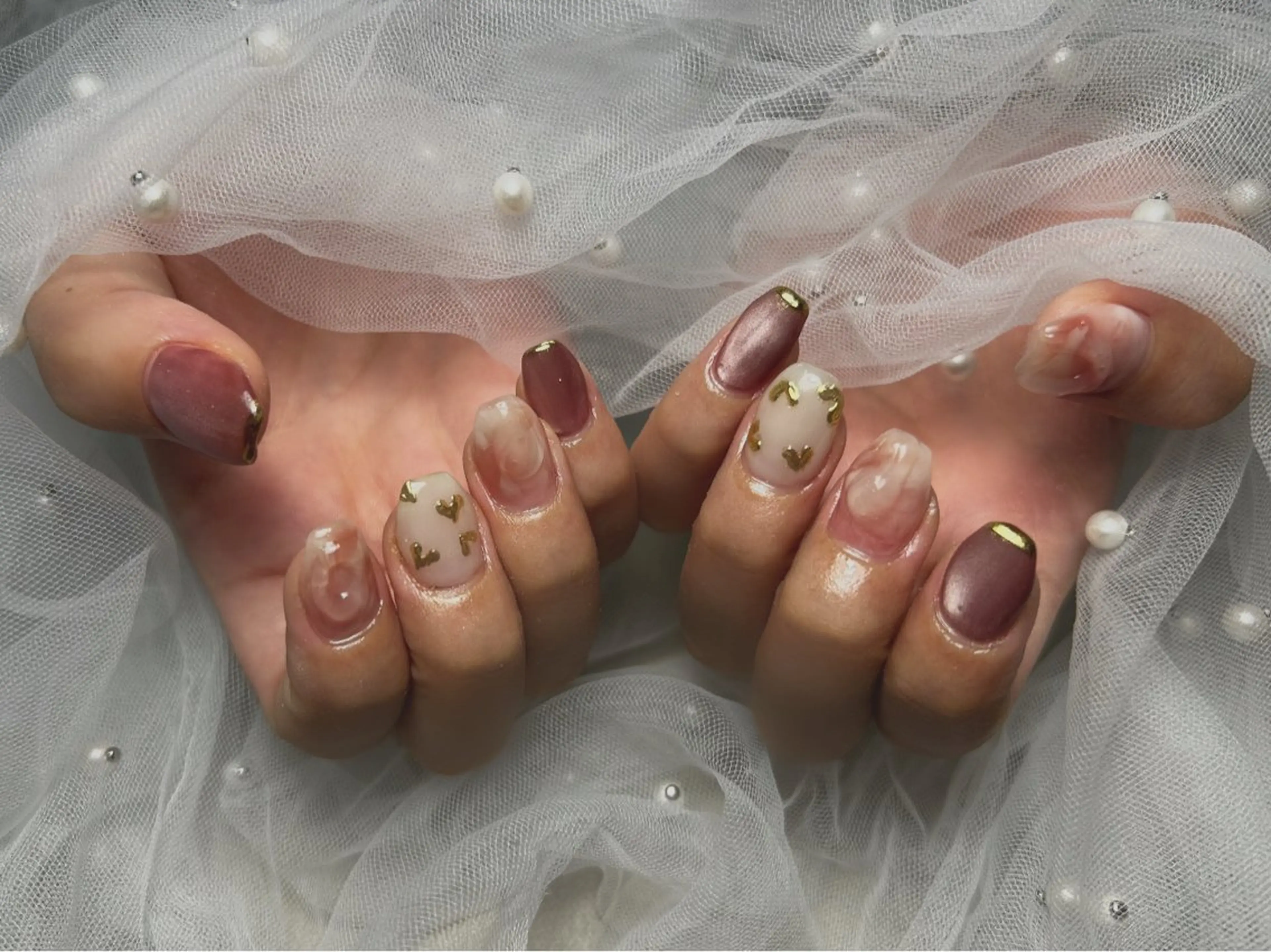 ネイル 持ち込み 佐藤 友里絵のネイルデザイン