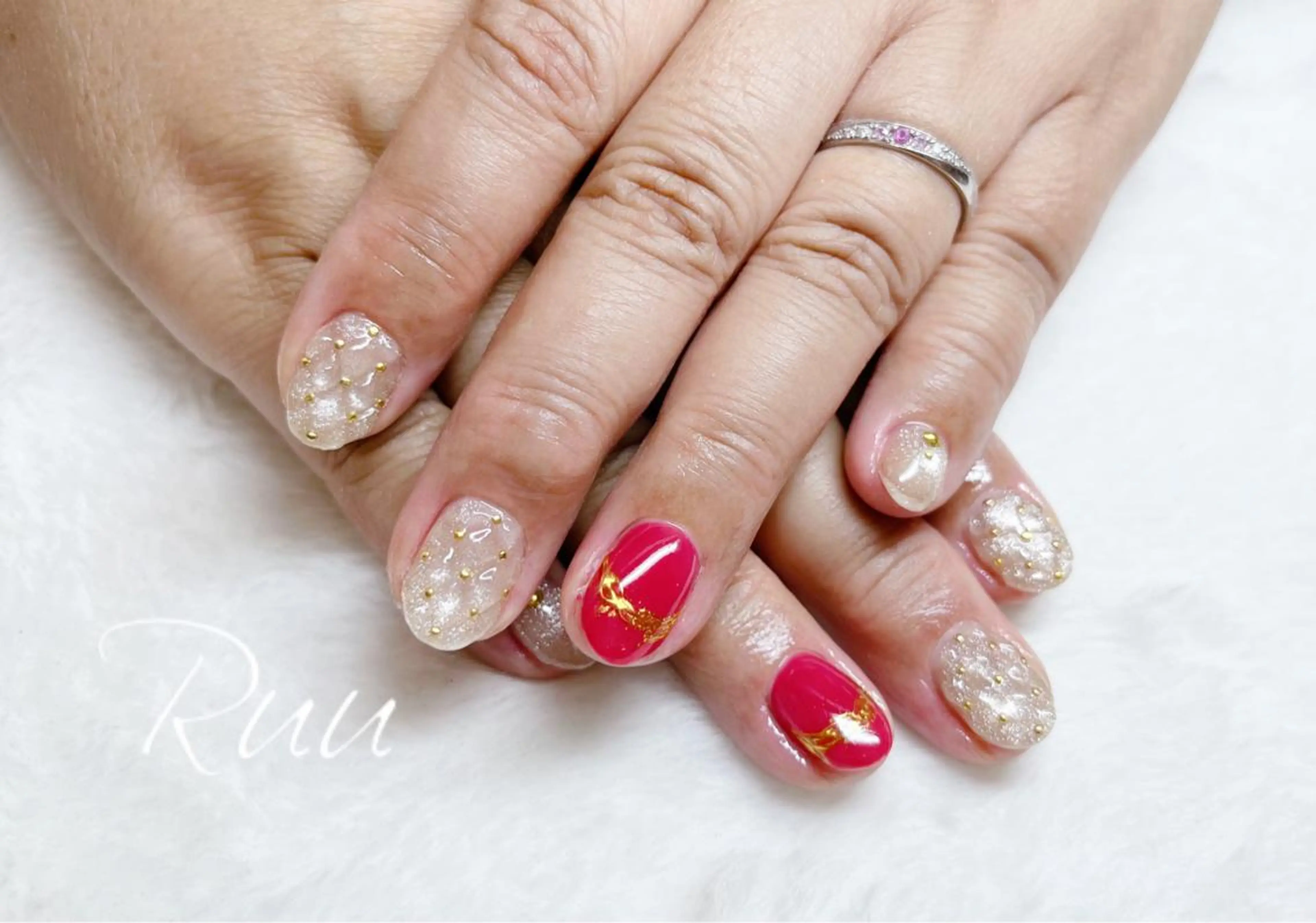 ネイル アートネイル フットネイル フレンチネイル キラキラネイル 韓国ネイル Nail salon Ruuのネイルデザイン