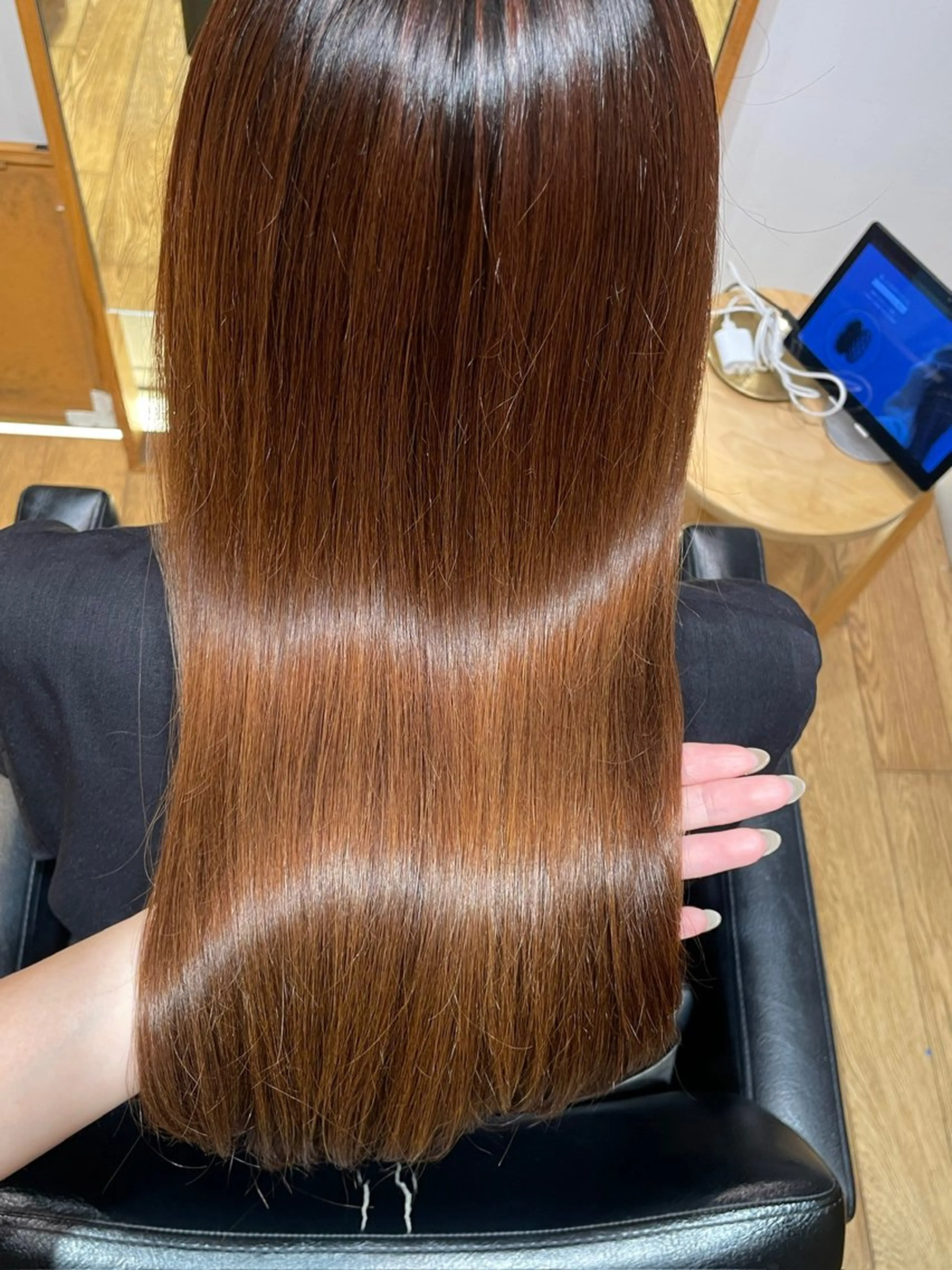 ロング パーマ 縮毛矯正 カット 縮毛矯正 縮毛矯正/レイヤー 🌙児玉光瑠のヘアスタイル