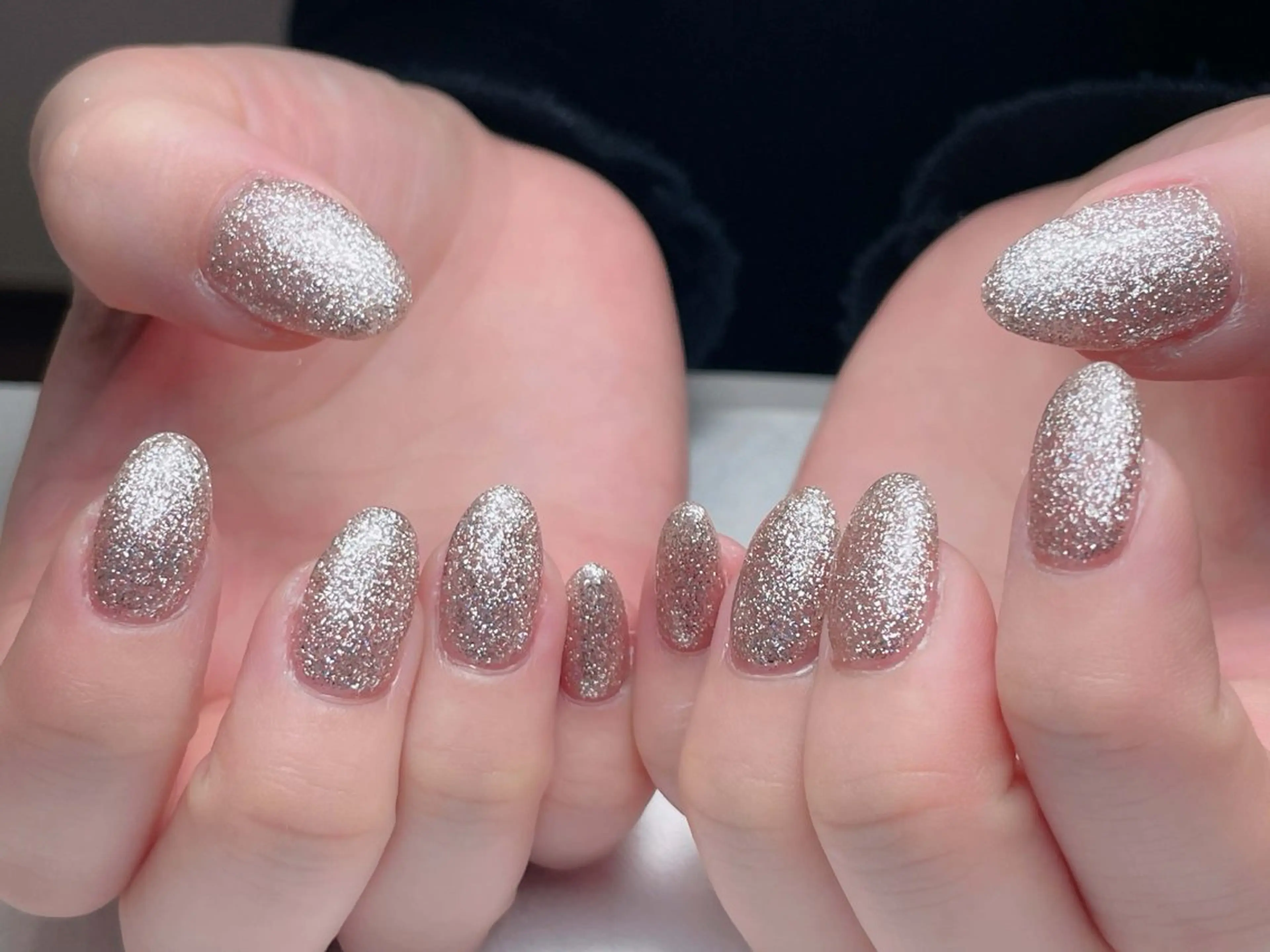 ネイル 長さ出し フットネイル フレンチネイル ジェルネイル ガラスフレンチ ハンドネイル 中野駅から2分 MEO NAILのネイルデザイン