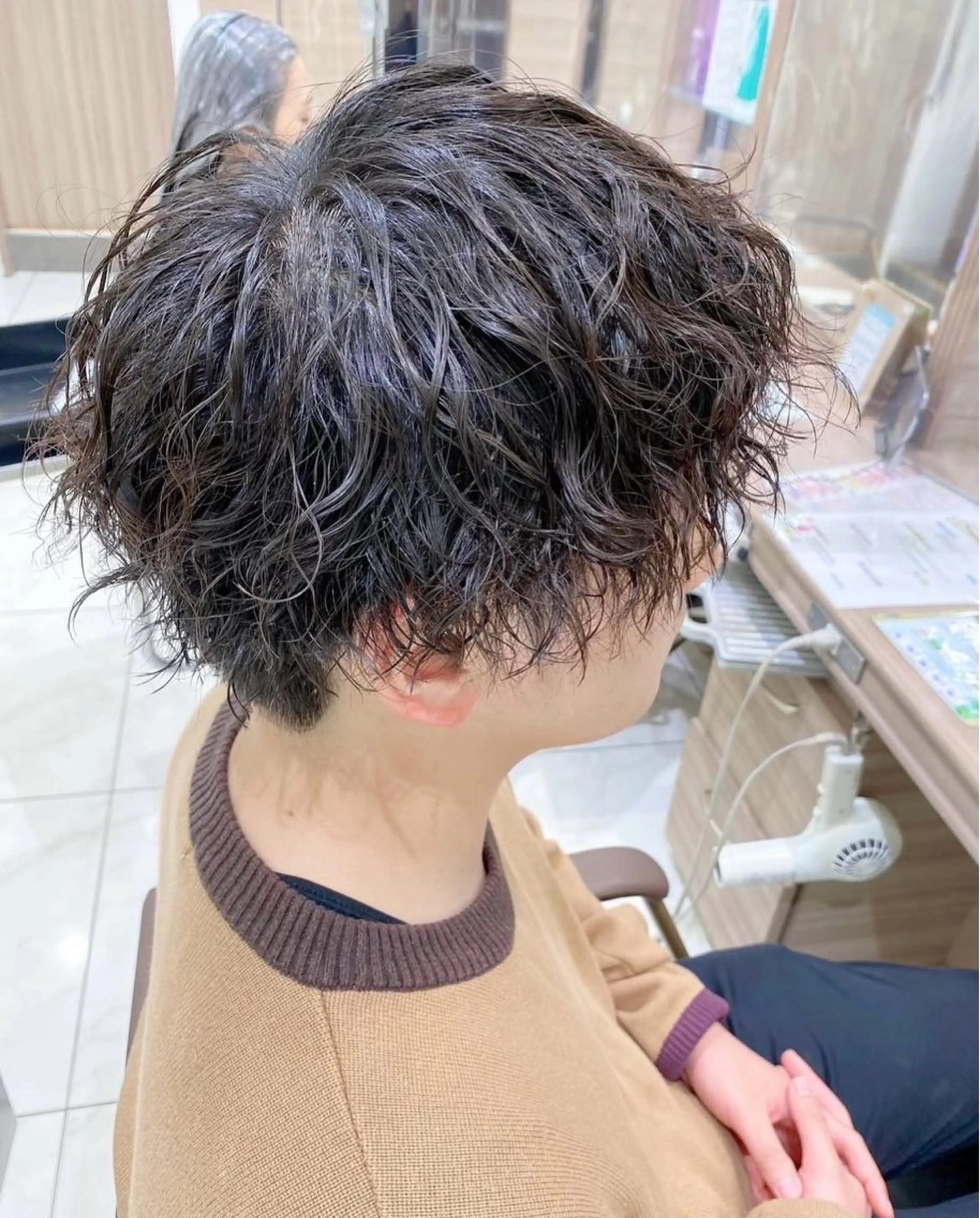 メンズ 縮毛募集中🔥 小平悠人のヘアスタイル