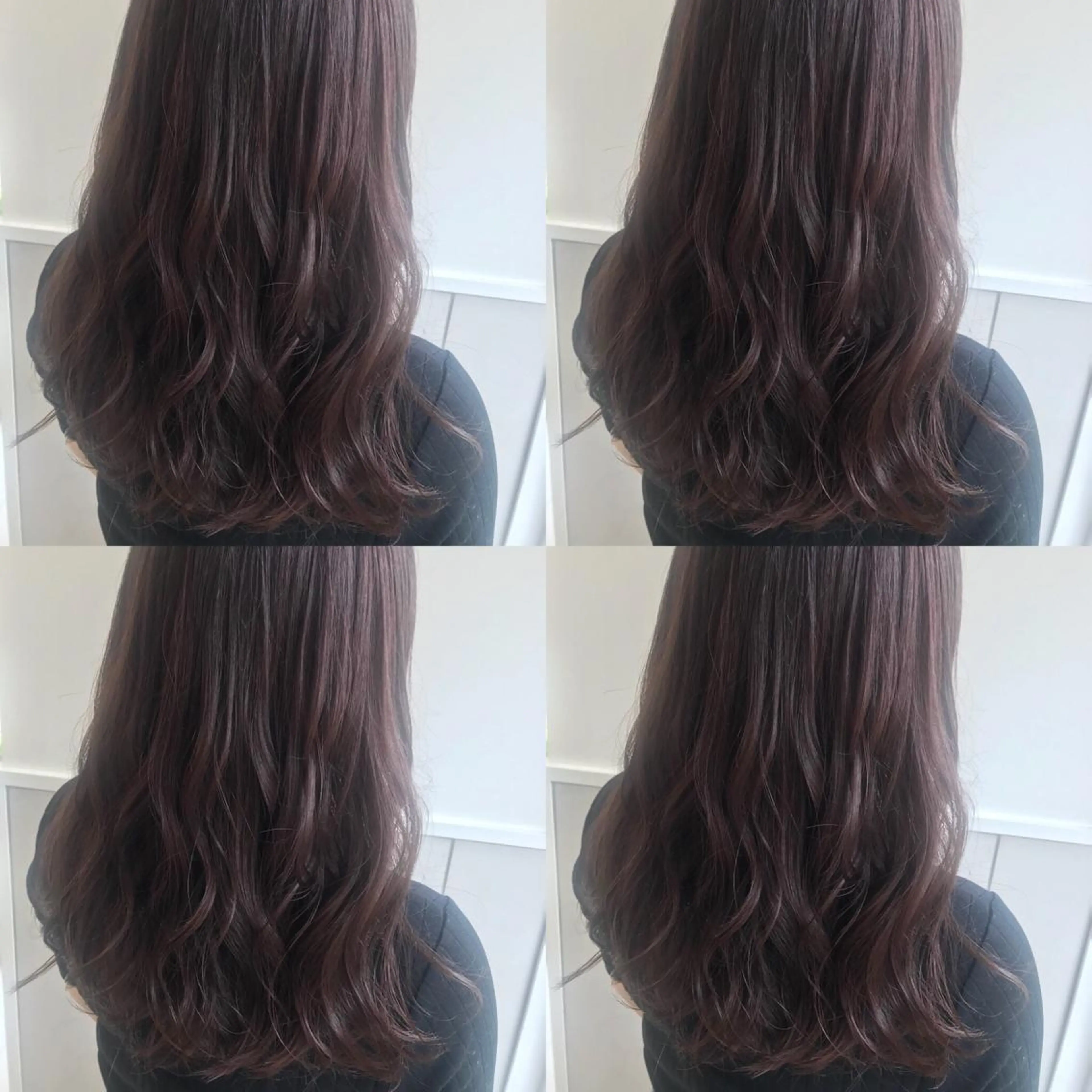 セミロング カラー カット ヘアカラー トリートメント 小栗 麻衣のヘアスタイル