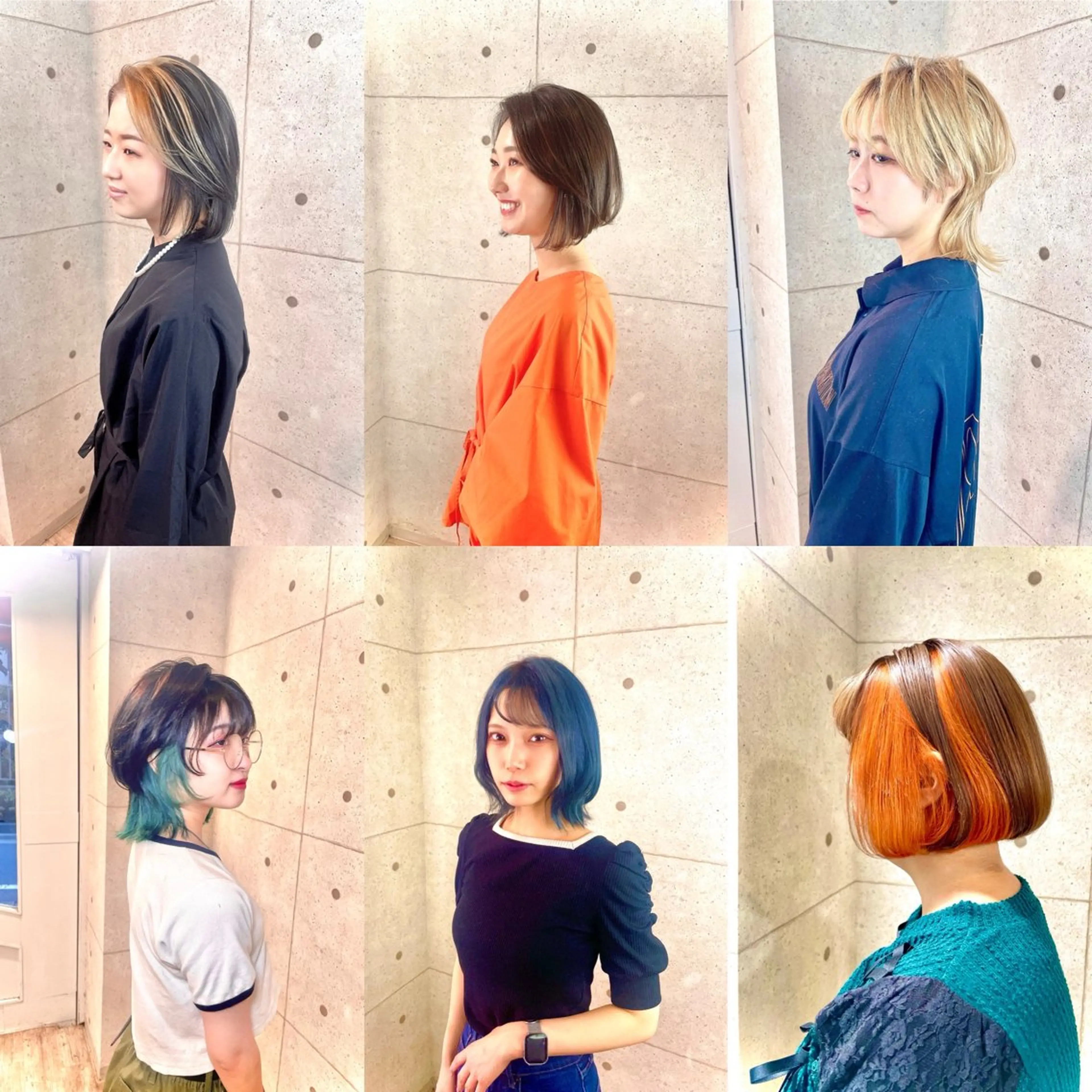 ミディアム カラー ブリーチ デザインカラー ウルフカット 1日1名様限定 予約可能のヘアスタイル